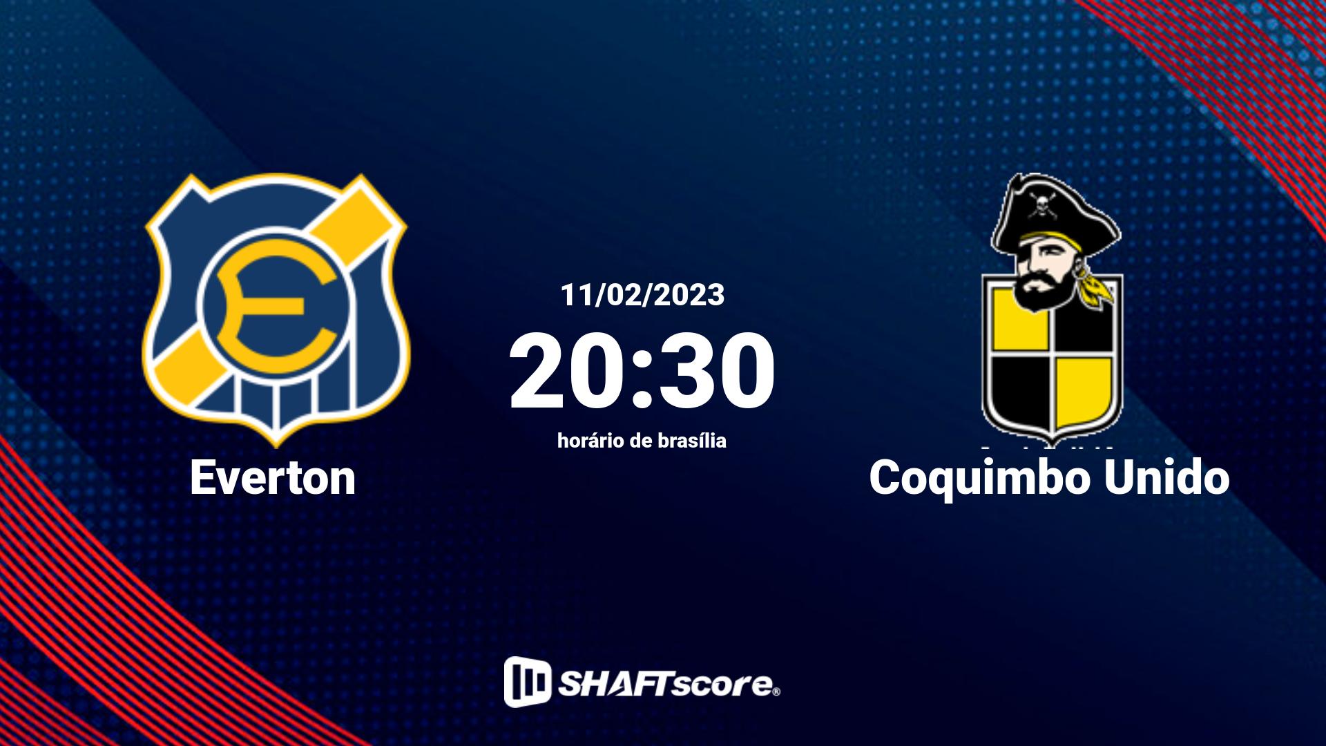 Estatísticas do jogo Everton vs Coquimbo Unido 11.02 20:30