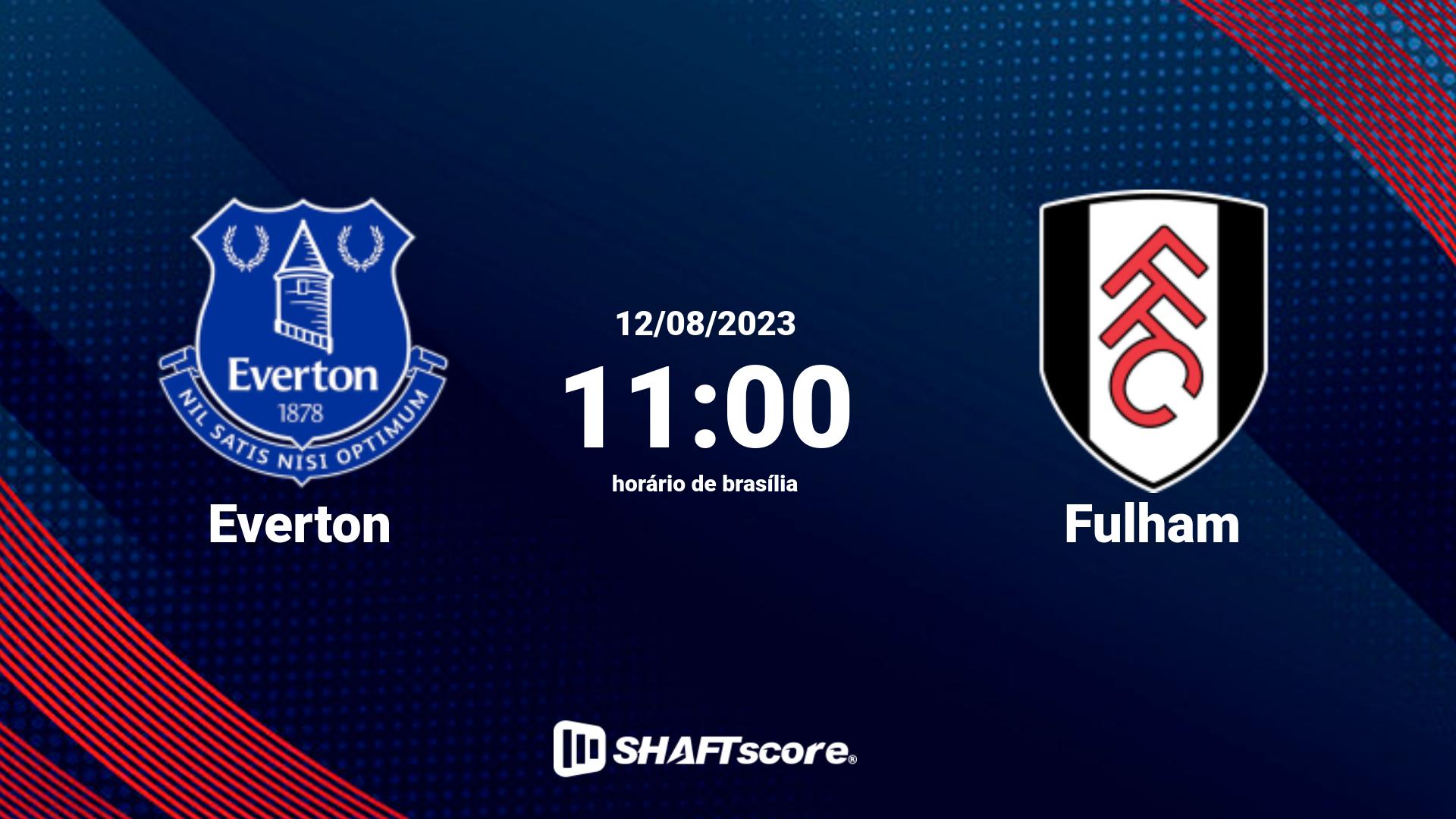 Estatísticas do jogo Everton vs Fulham 12.08 11:00