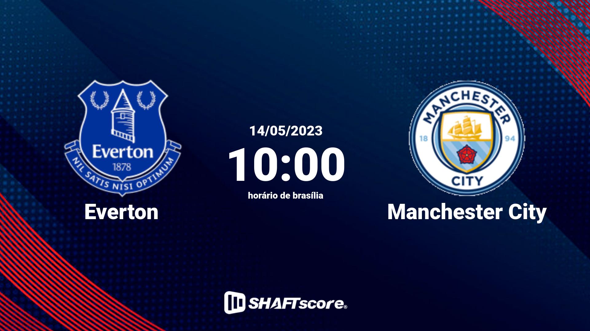 Estatísticas do jogo Everton vs Manchester City 14.05 10:00