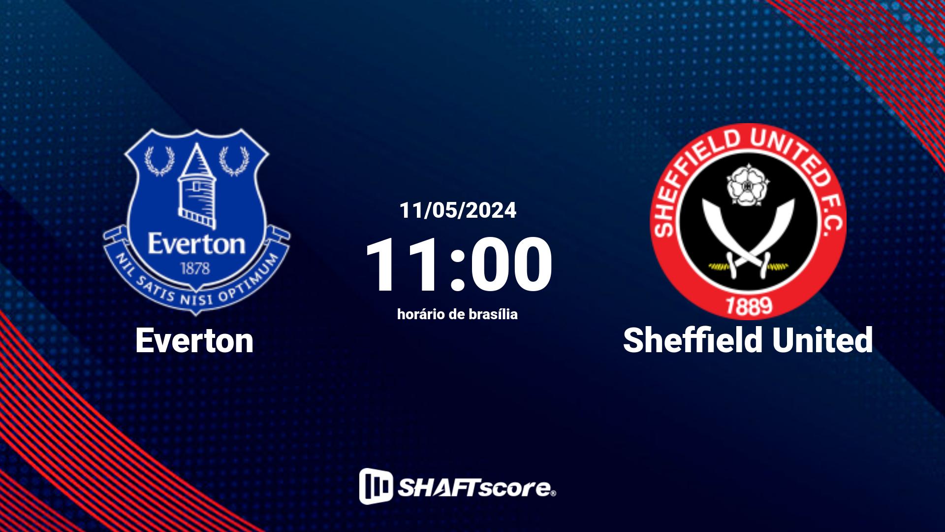 Estatísticas do jogo Everton vs Sheffield United 11.05 11:00
