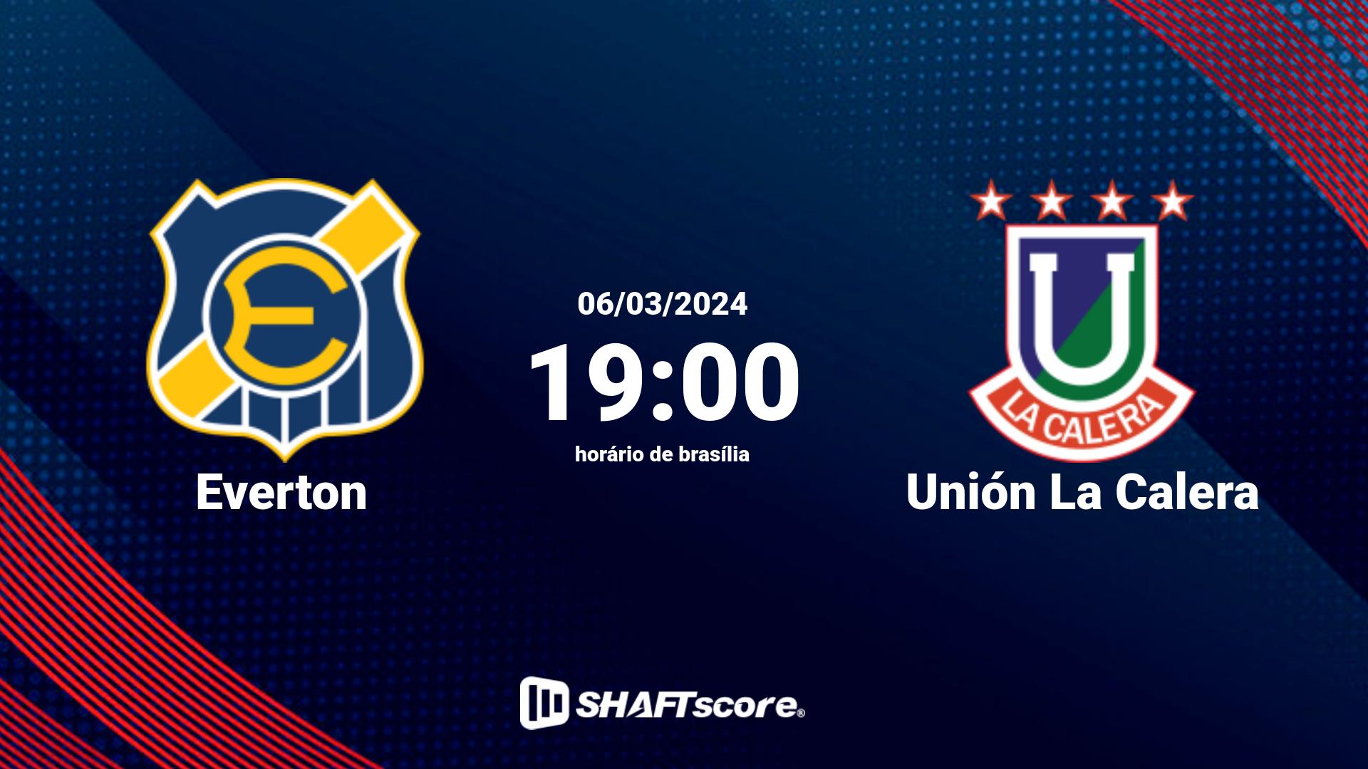 Estatísticas do jogo Everton vs Unión La Calera 06.03 19:00