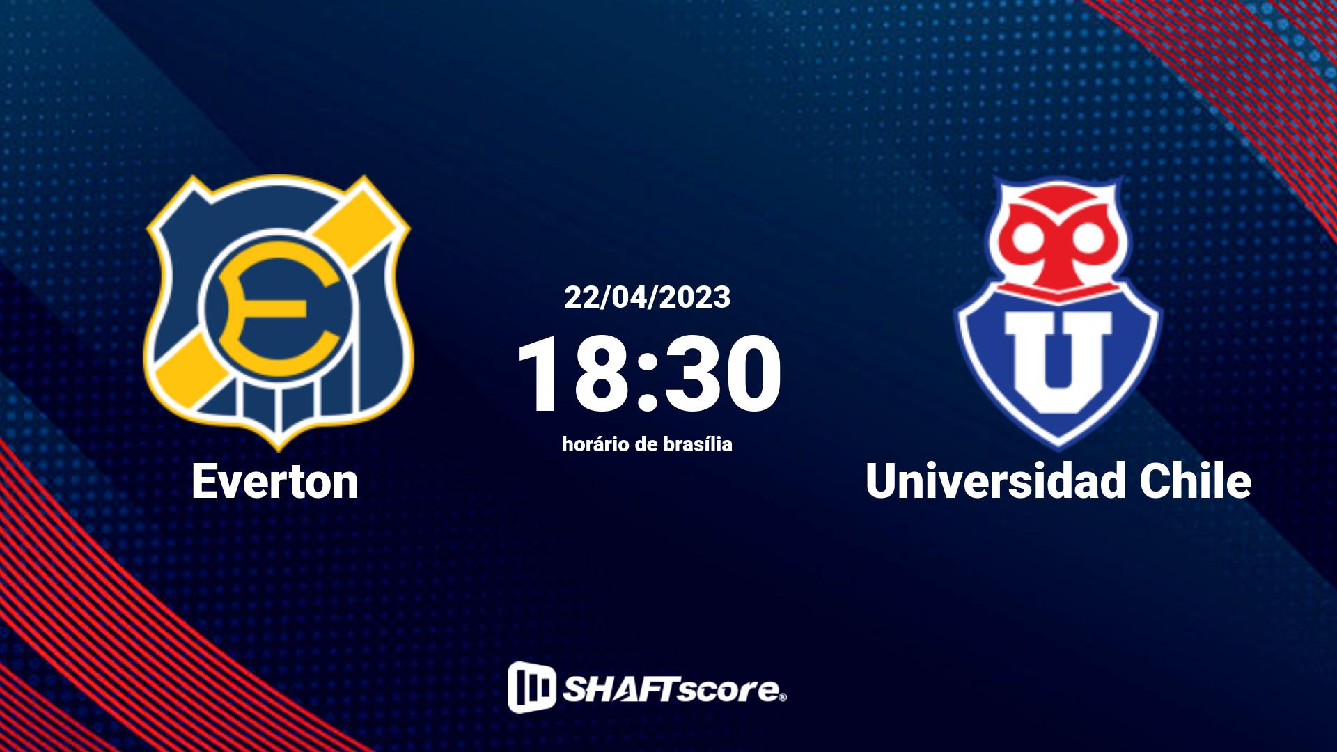 Estatísticas do jogo Everton vs Universidad Chile 22.04 18:30