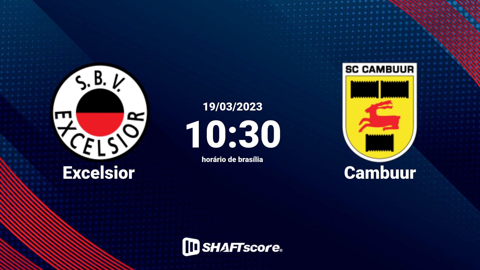 Estatísticas do jogo Excelsior vs Cambuur 19.03 10:30