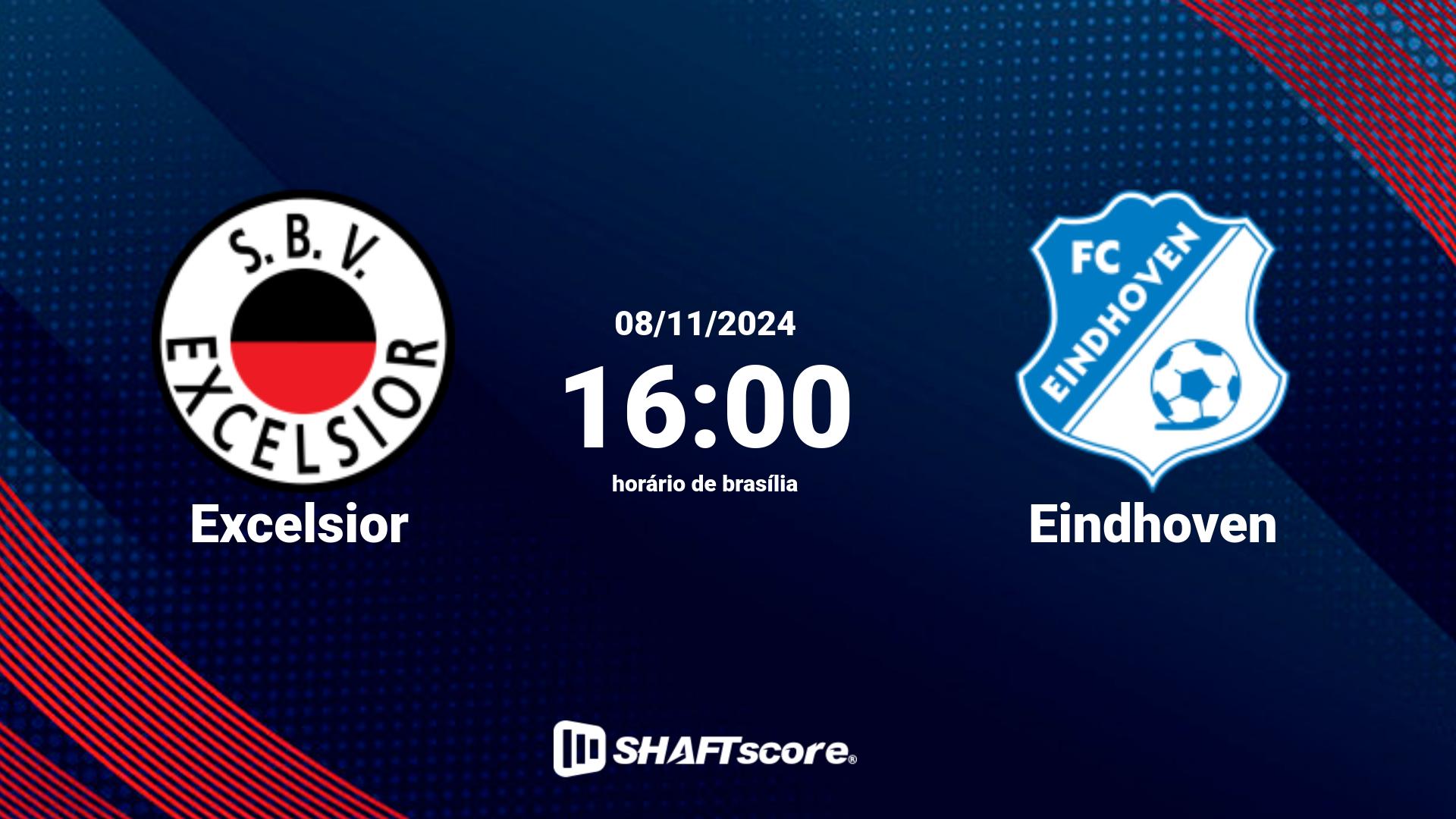 Estatísticas do jogo Excelsior vs Eindhoven 08.11 16:00