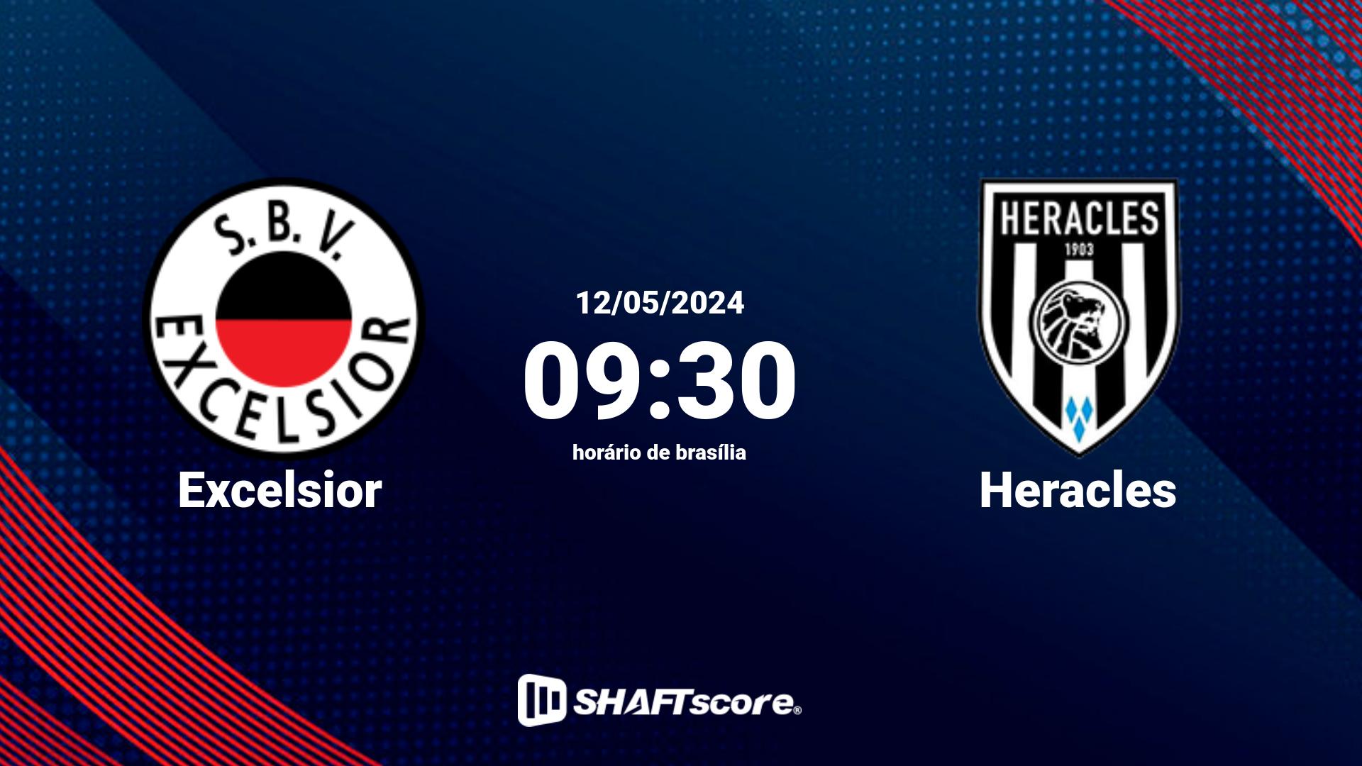 Estatísticas do jogo Excelsior vs Heracles 12.05 09:30