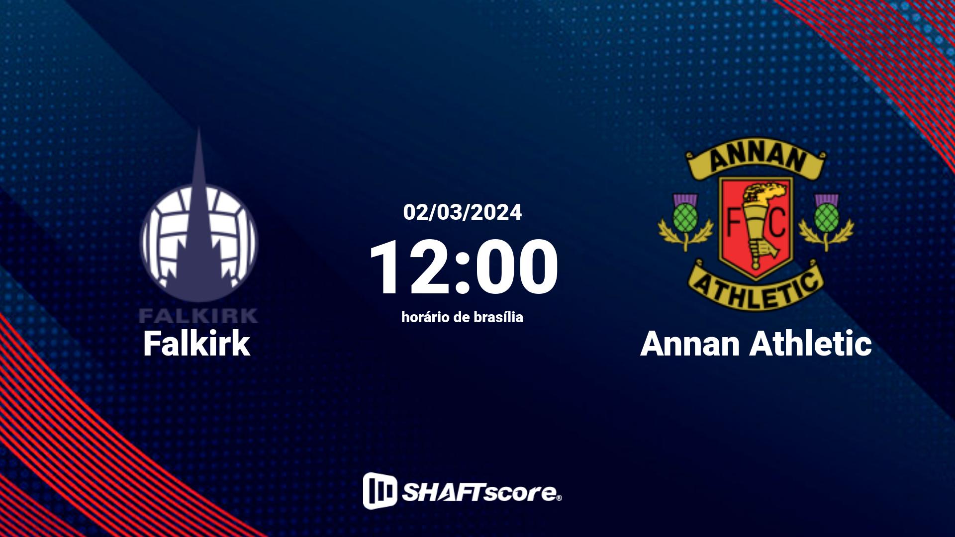 Estatísticas do jogo Falkirk vs Annan Athletic 02.03 12:00