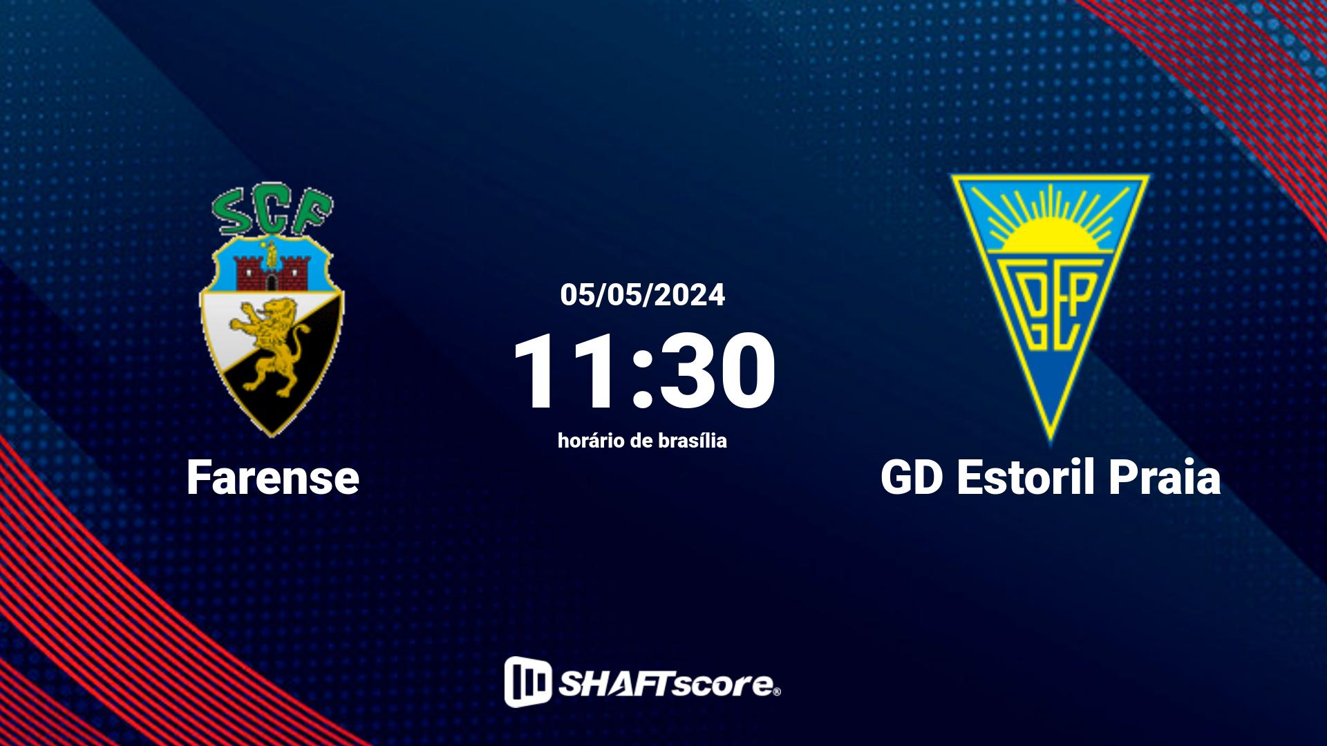 Estatísticas do jogo Farense vs GD Estoril Praia 05.05 11:30