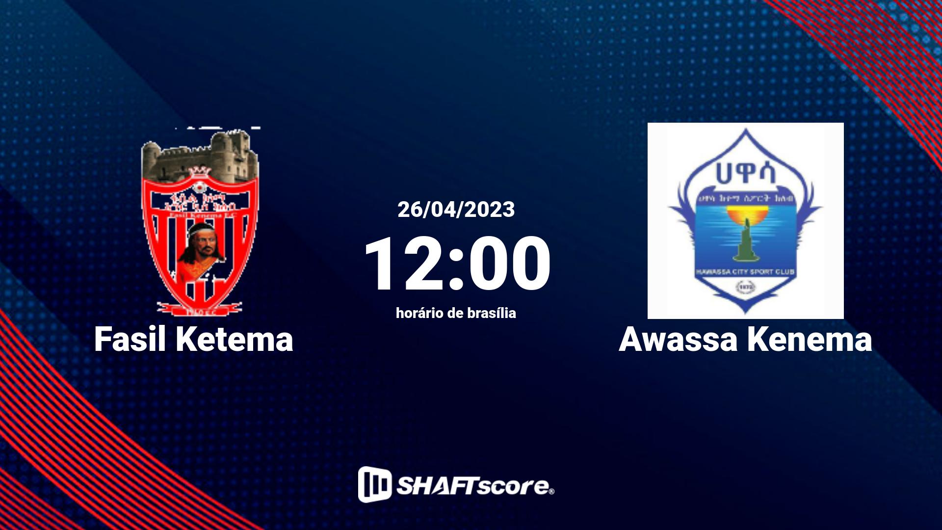 Estatísticas do jogo Fasil Ketema vs Awassa Kenema 26.04 12:00