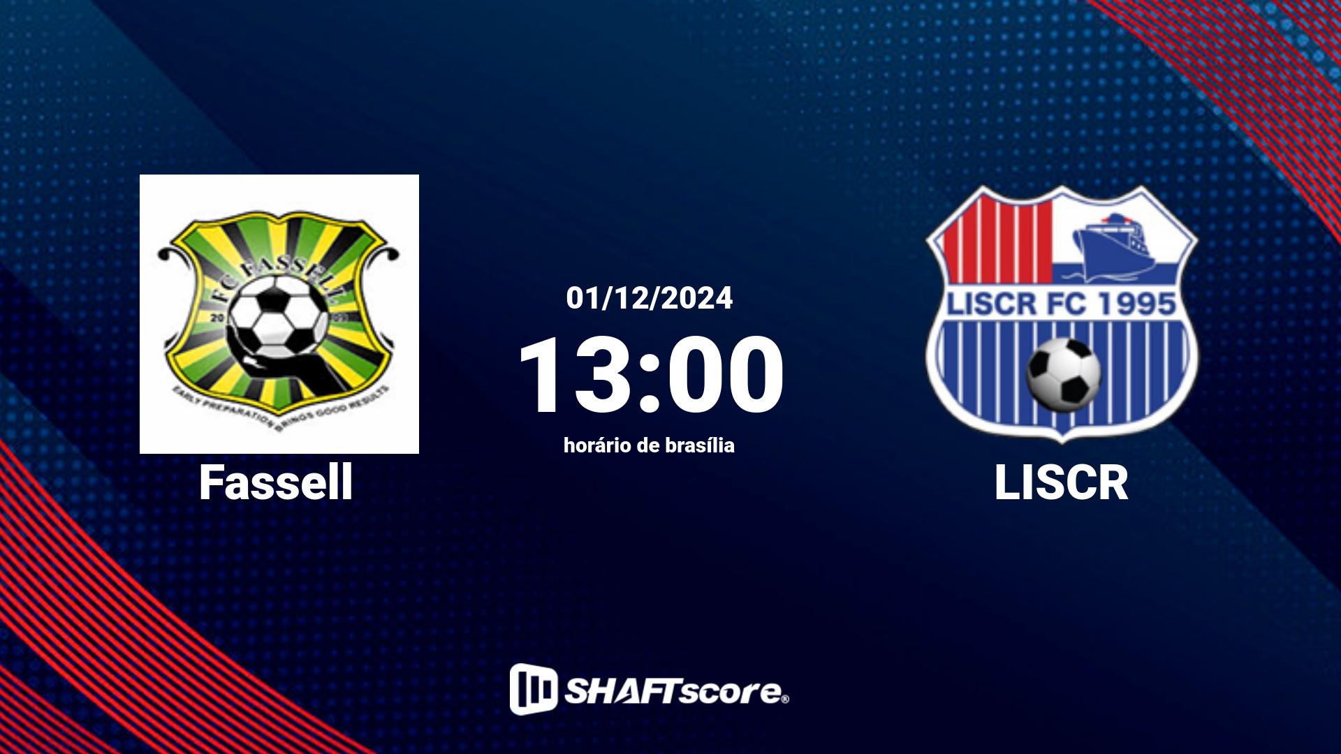 Estatísticas do jogo Fassell vs LISCR 01.12 13:00