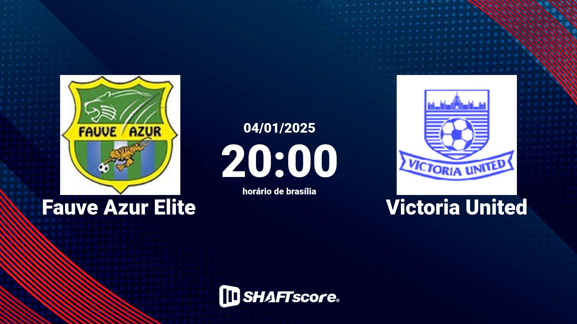 Estatísticas do jogo Fauve Azur Elite vs Victoria United 04.01 20:00