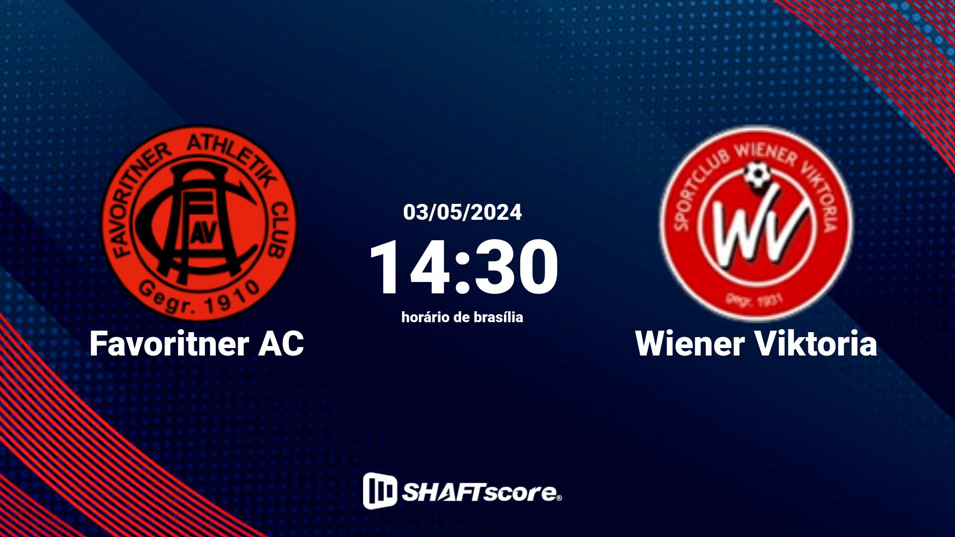 Estatísticas do jogo Favoritner AC vs Wiener Viktoria 03.05 14:30