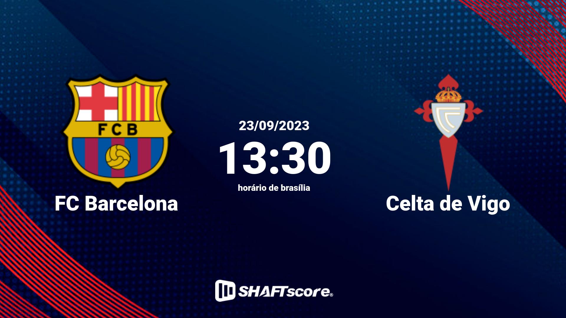 Estatísticas do jogo FC Barcelona vs Celta de Vigo 23.09 13:30