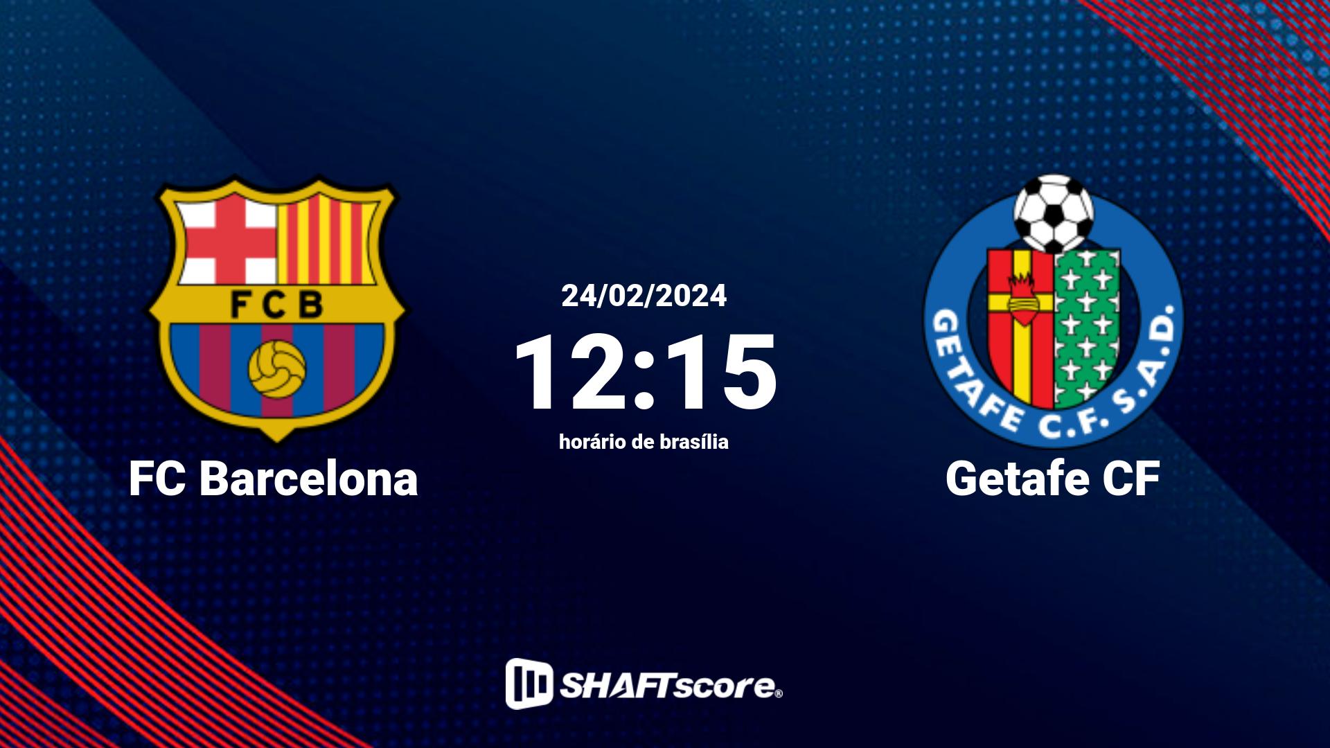 Estatísticas do jogo FC Barcelona vs Getafe CF 24.02 12:15