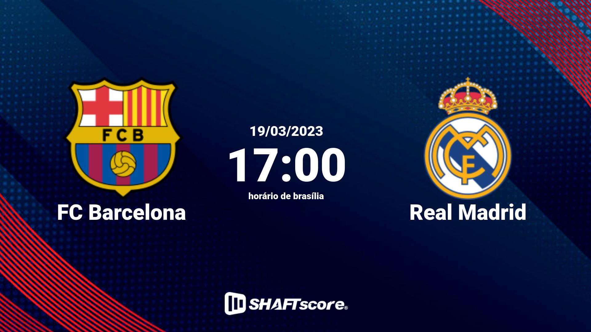 Estatísticas do jogo FC Barcelona vs Real Madrid 19.03 17:00