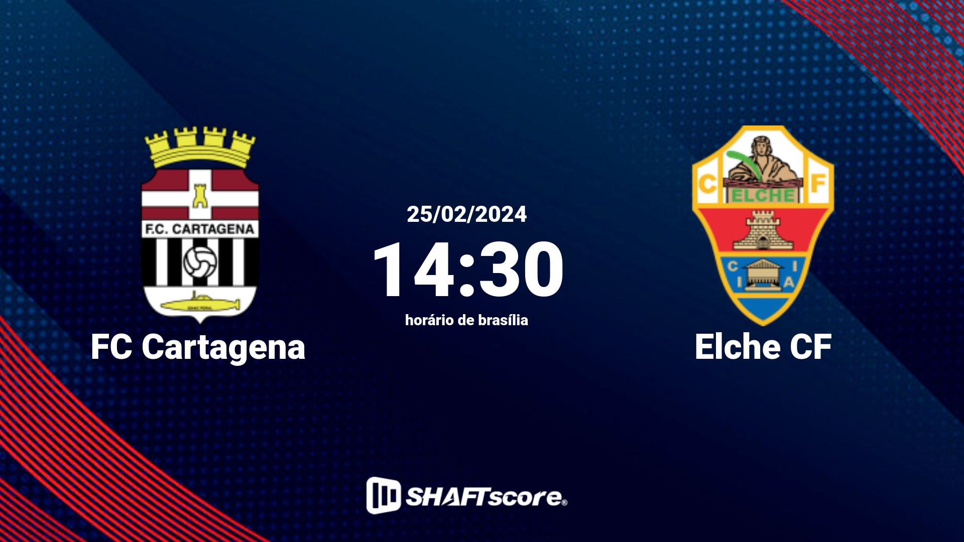 Estatísticas do jogo FC Cartagena vs Elche CF 25.02 14:30