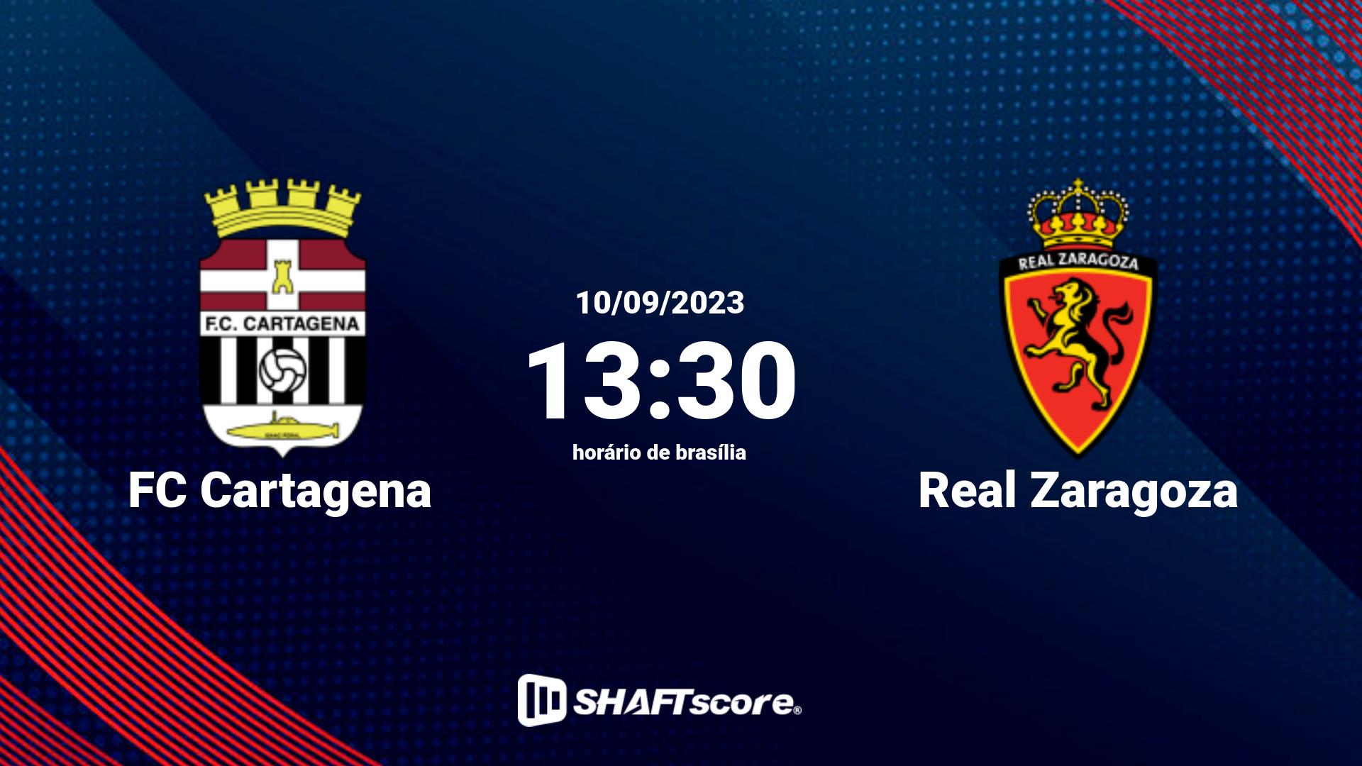 Estatísticas do jogo FC Cartagena vs Real Zaragoza 10.09 13:30