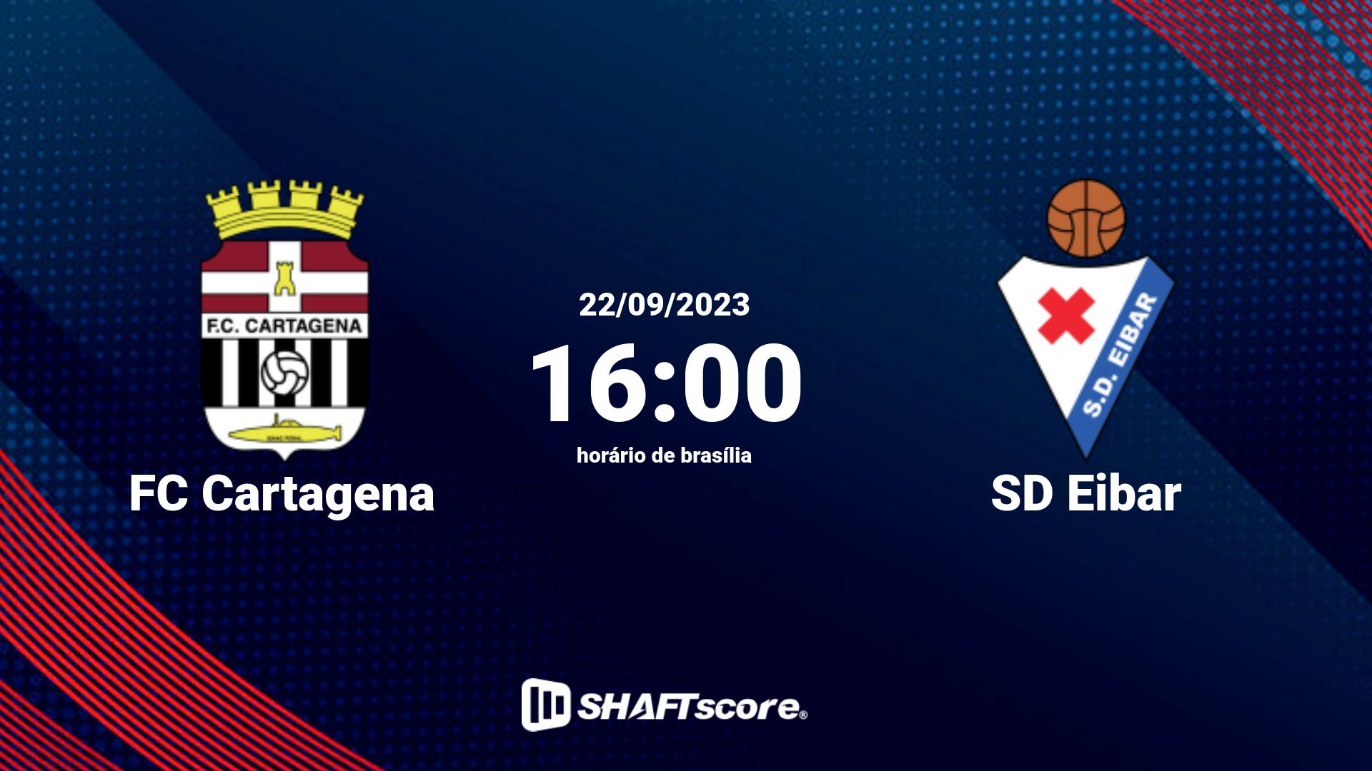 Estatísticas do jogo FC Cartagena vs SD Eibar 22.09 16:00