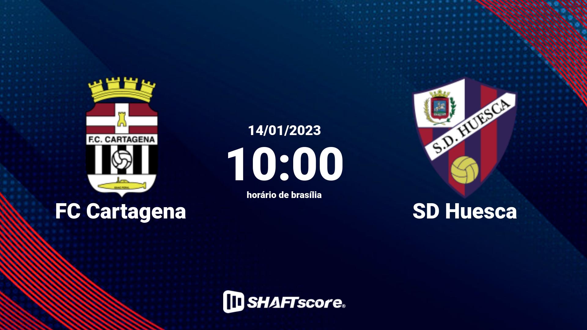 Estatísticas do jogo FC Cartagena vs SD Huesca 14.01 10:00