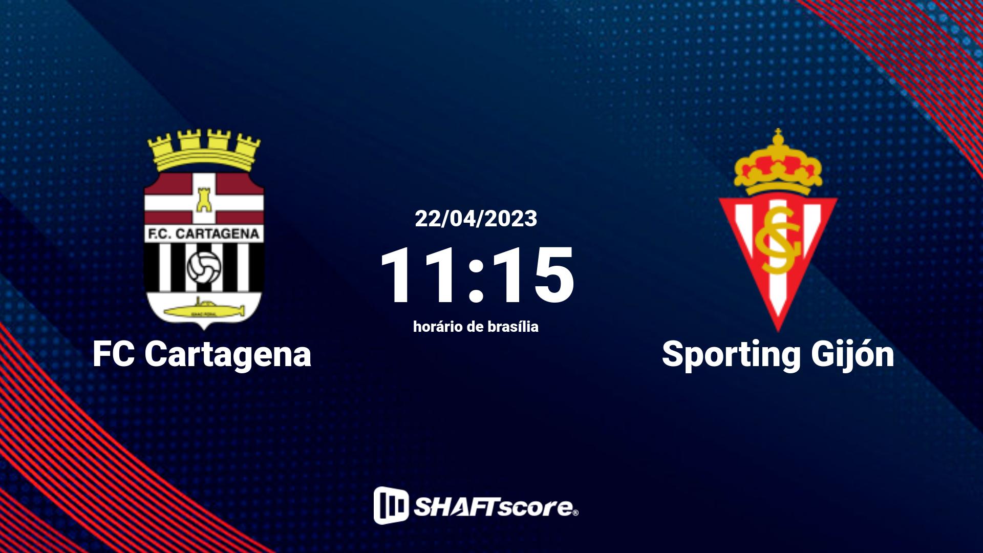 Estatísticas do jogo FC Cartagena vs Sporting Gijón 22.04 11:15