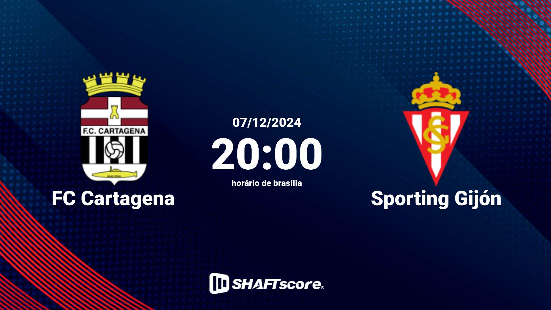 Estatísticas do jogo FC Cartagena vs Sporting Gijón 07.12 20:00