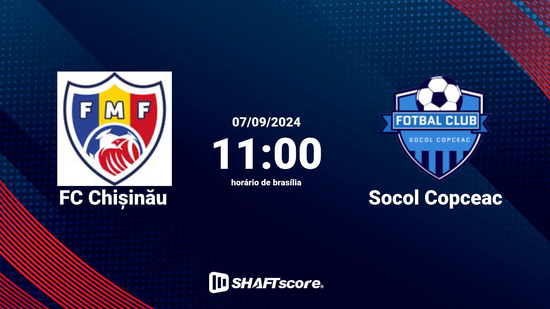 Estatísticas do jogo FC Chișinău vs Socol Copceac 07.09 11:00