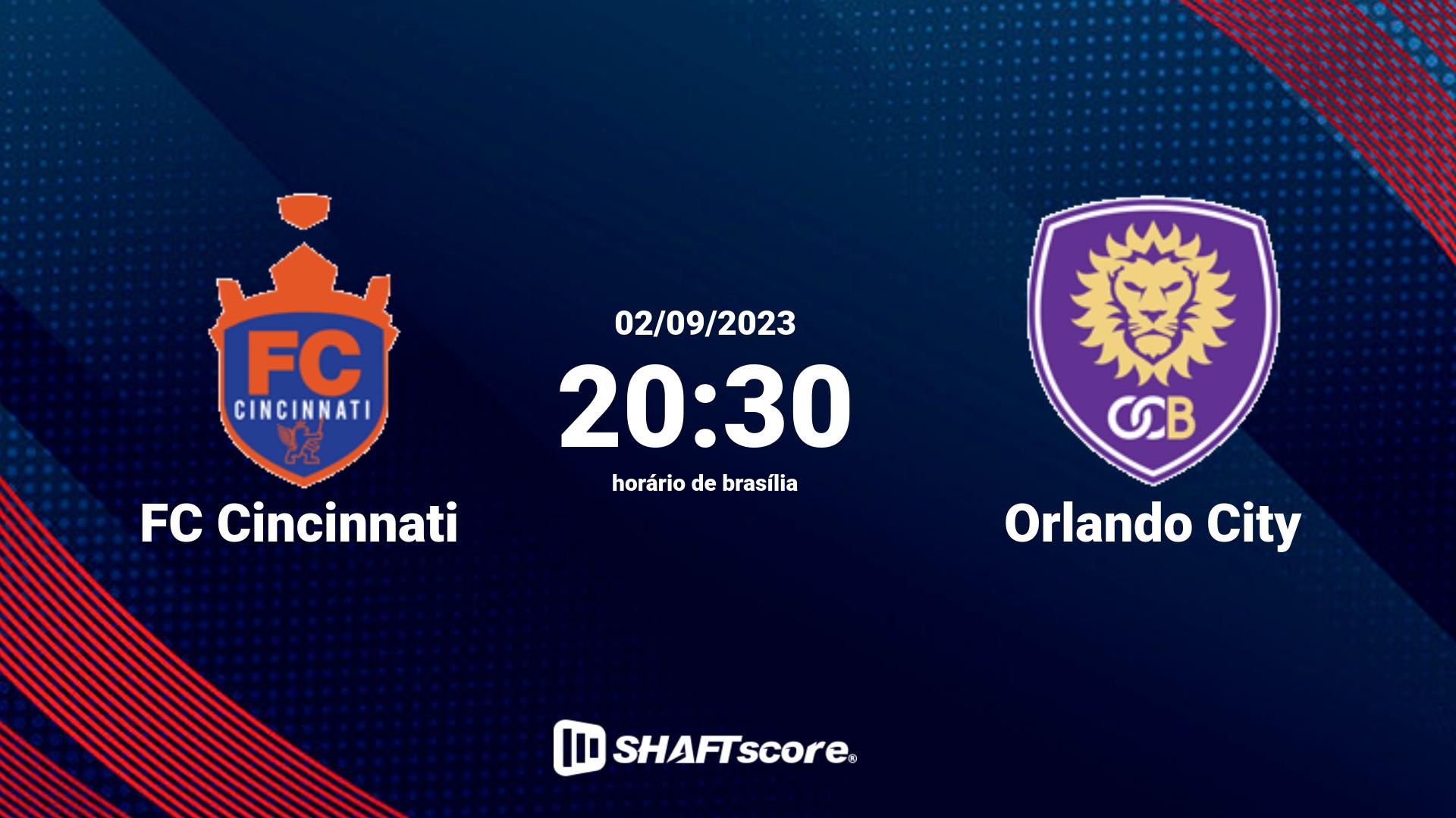 Estatísticas do jogo FC Cincinnati vs Orlando City 02.09 20:30