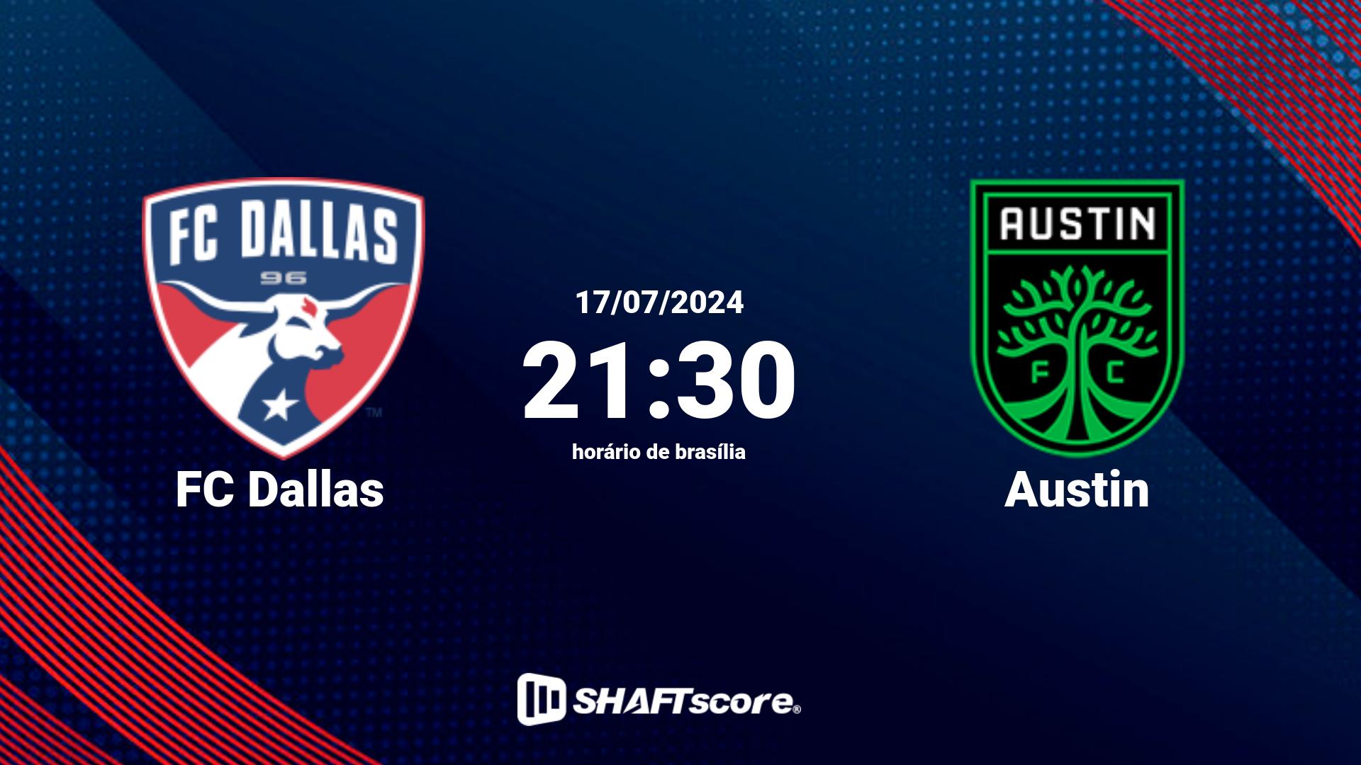 Estatísticas do jogo FC Dallas vs Austin 17.07 21:30