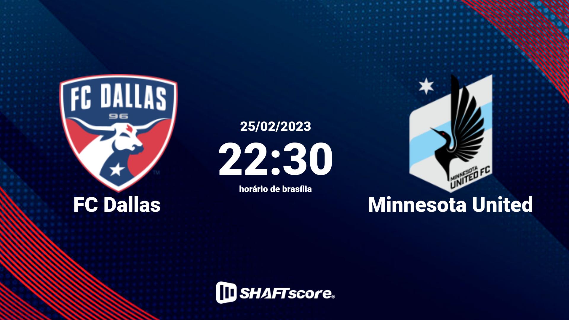 Estatísticas do jogo FC Dallas vs Minnesota United 25.02 22:30