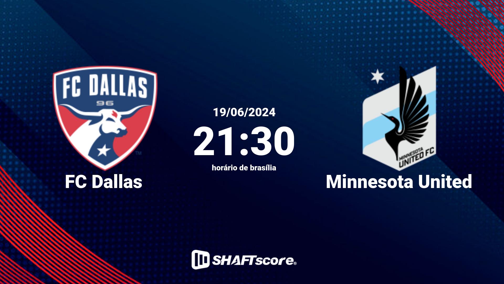 Estatísticas do jogo FC Dallas vs Minnesota United 19.06 21:30