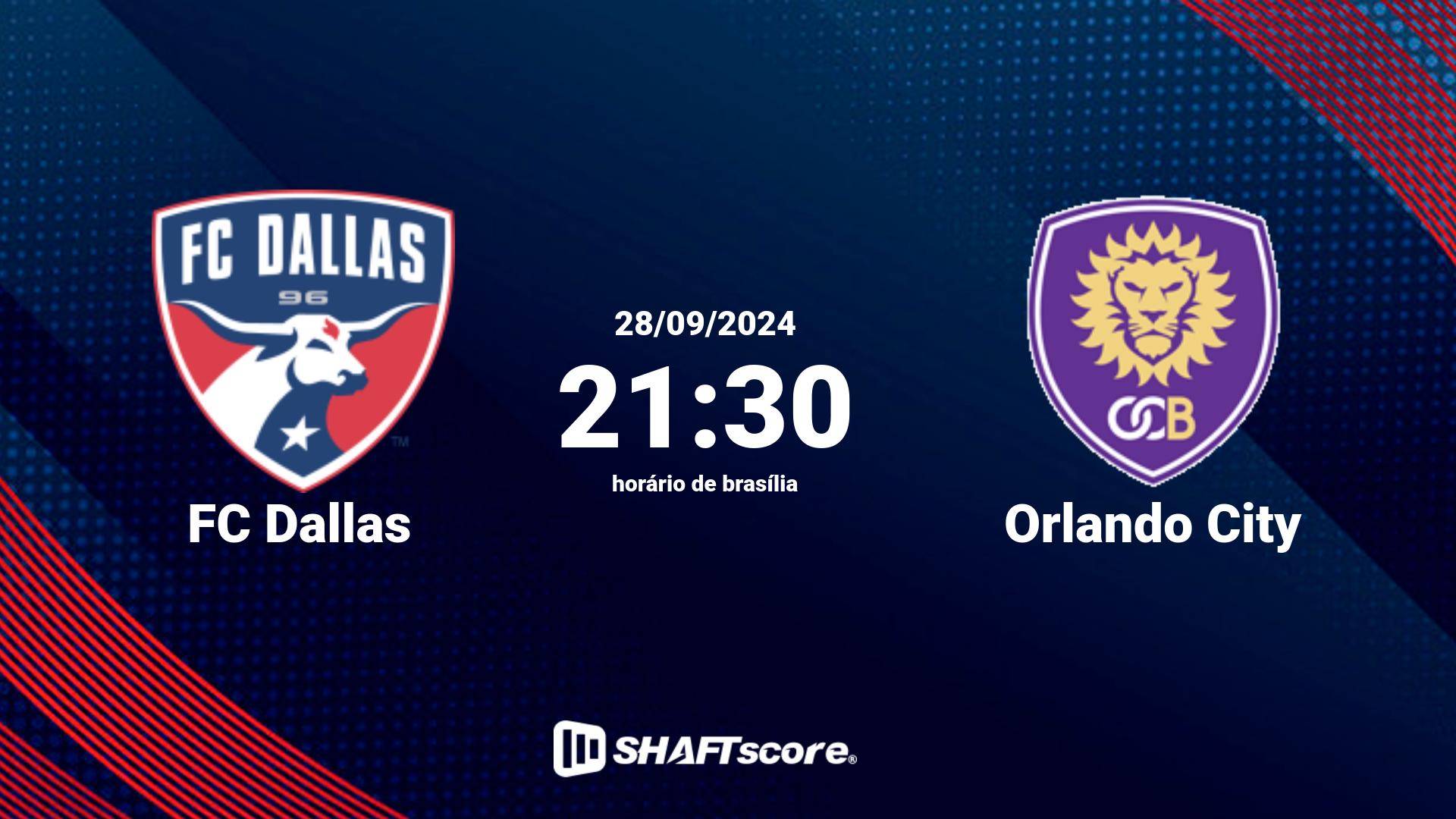 Estatísticas do jogo FC Dallas vs Orlando City 28.09 21:30