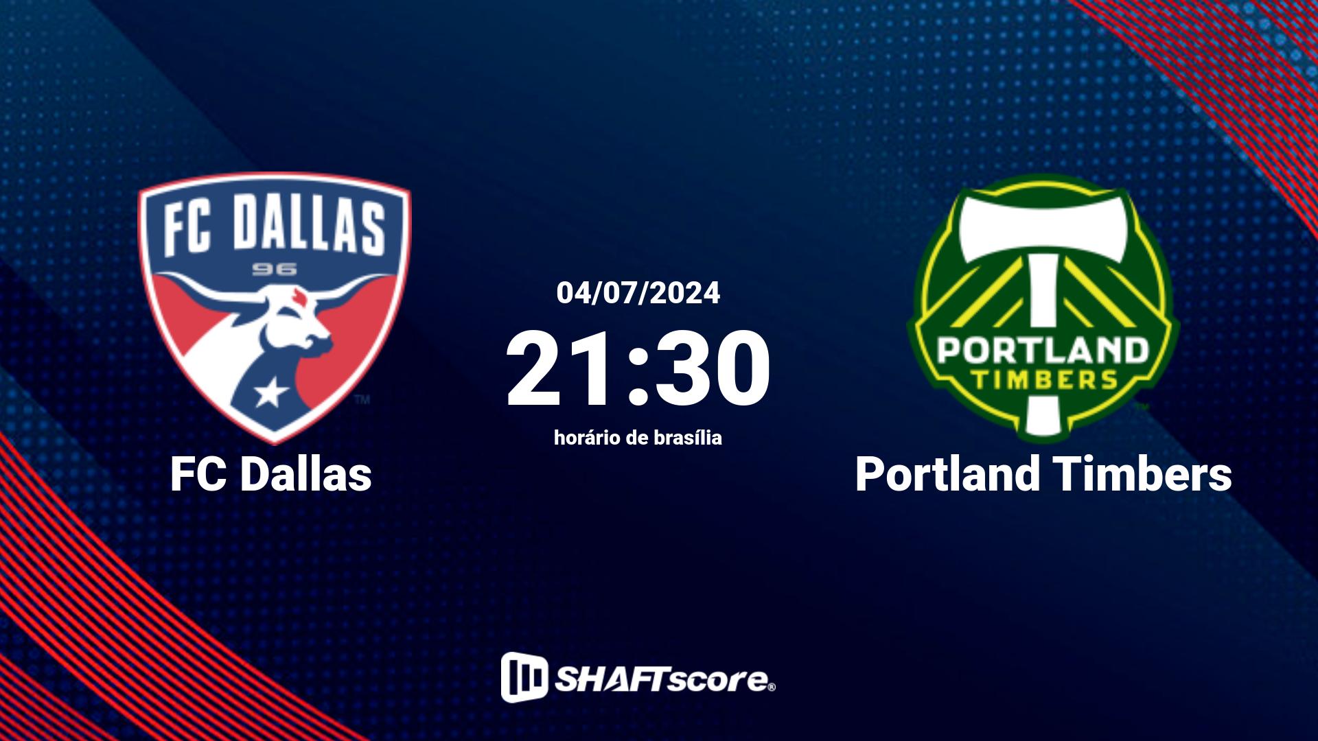 Estatísticas do jogo FC Dallas vs Portland Timbers 04.07 21:30
