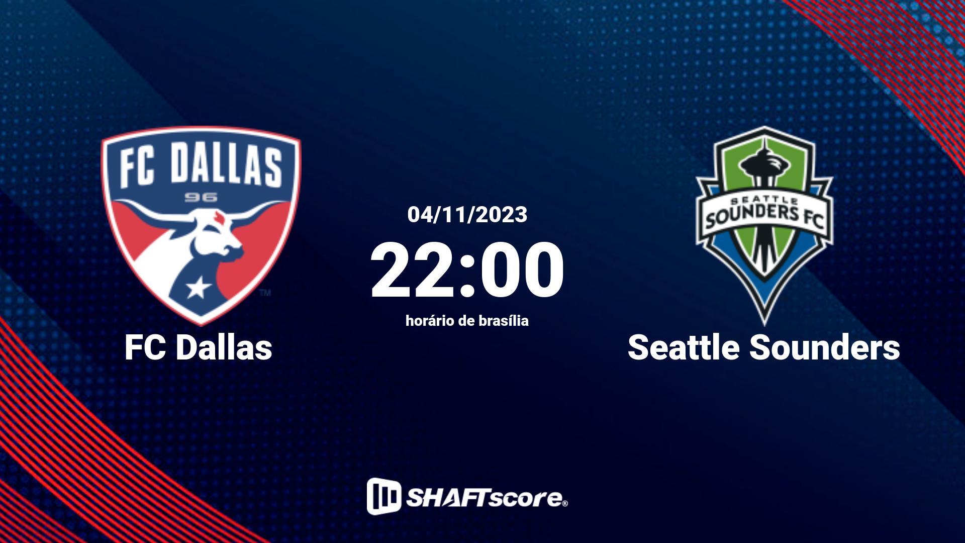 Estatísticas do jogo FC Dallas vs Seattle Sounders 04.11 22:00