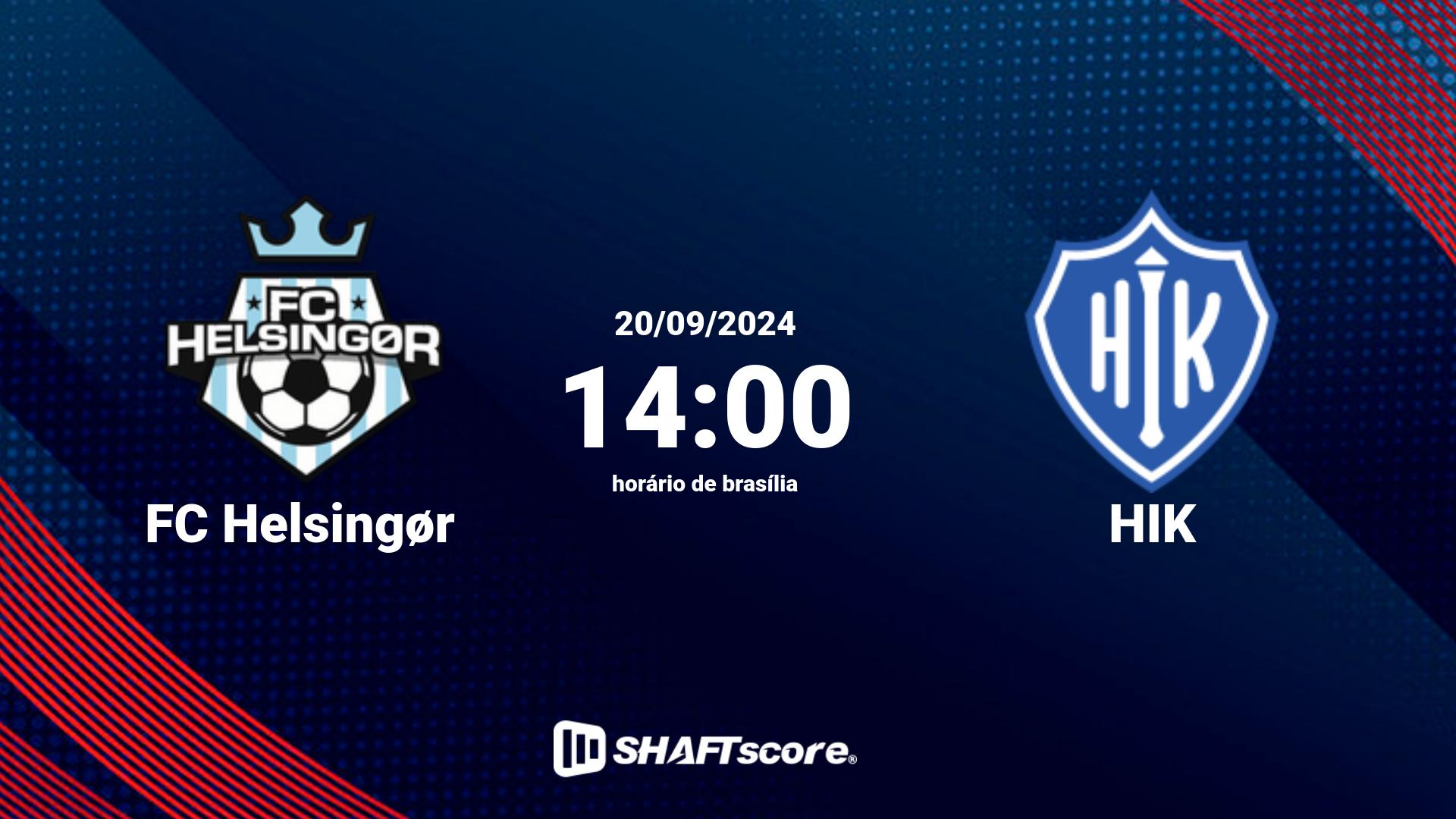 Estatísticas do jogo FC Helsingør vs HIK 20.09 14:00