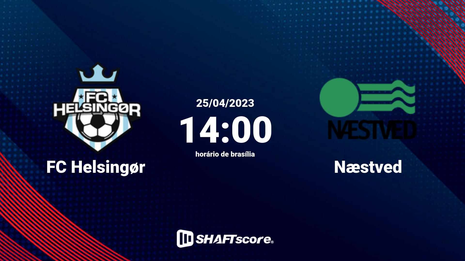 Estatísticas do jogo FC Helsingør vs Næstved 25.04 14:00