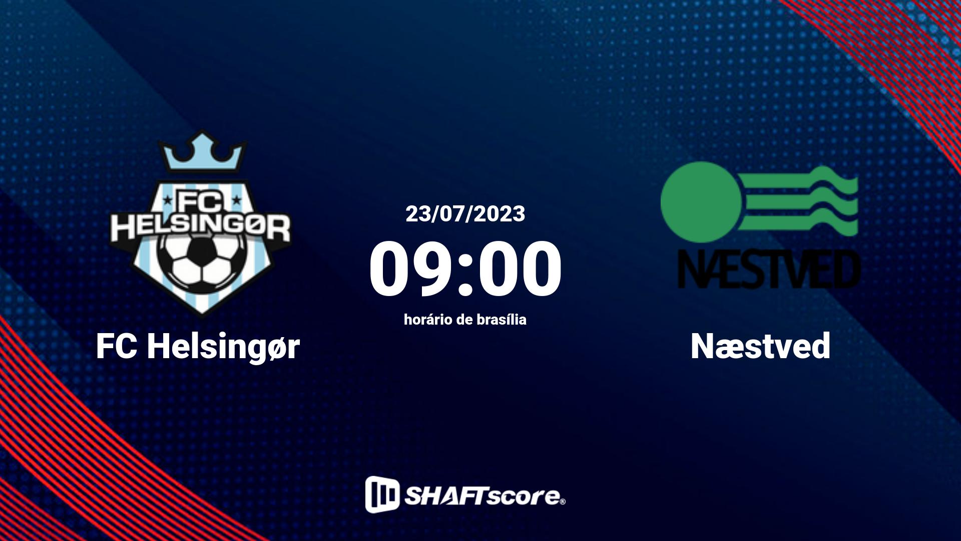 Estatísticas do jogo FC Helsingør vs Næstved 23.07 09:00