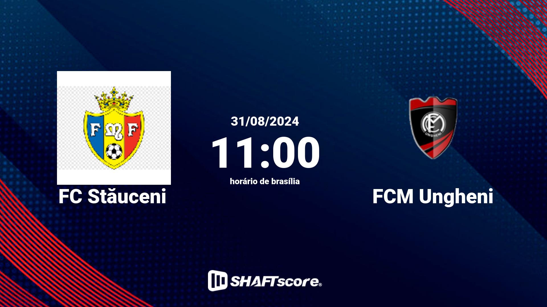 Estatísticas do jogo FC Stăuceni vs FCM Ungheni 31.08 11:00