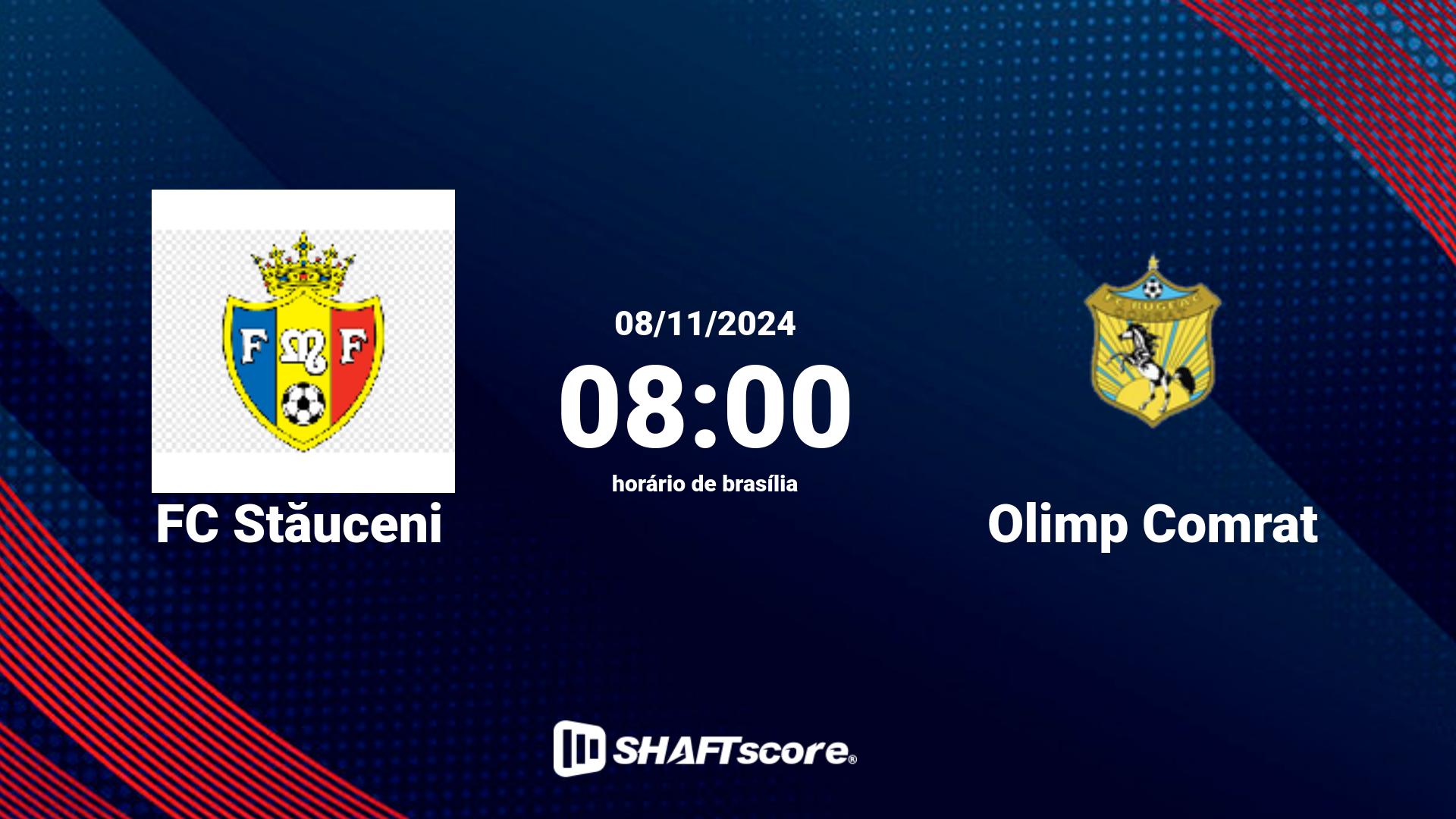 Estatísticas do jogo FC Stăuceni vs Olimp Comrat 08.11 08:00