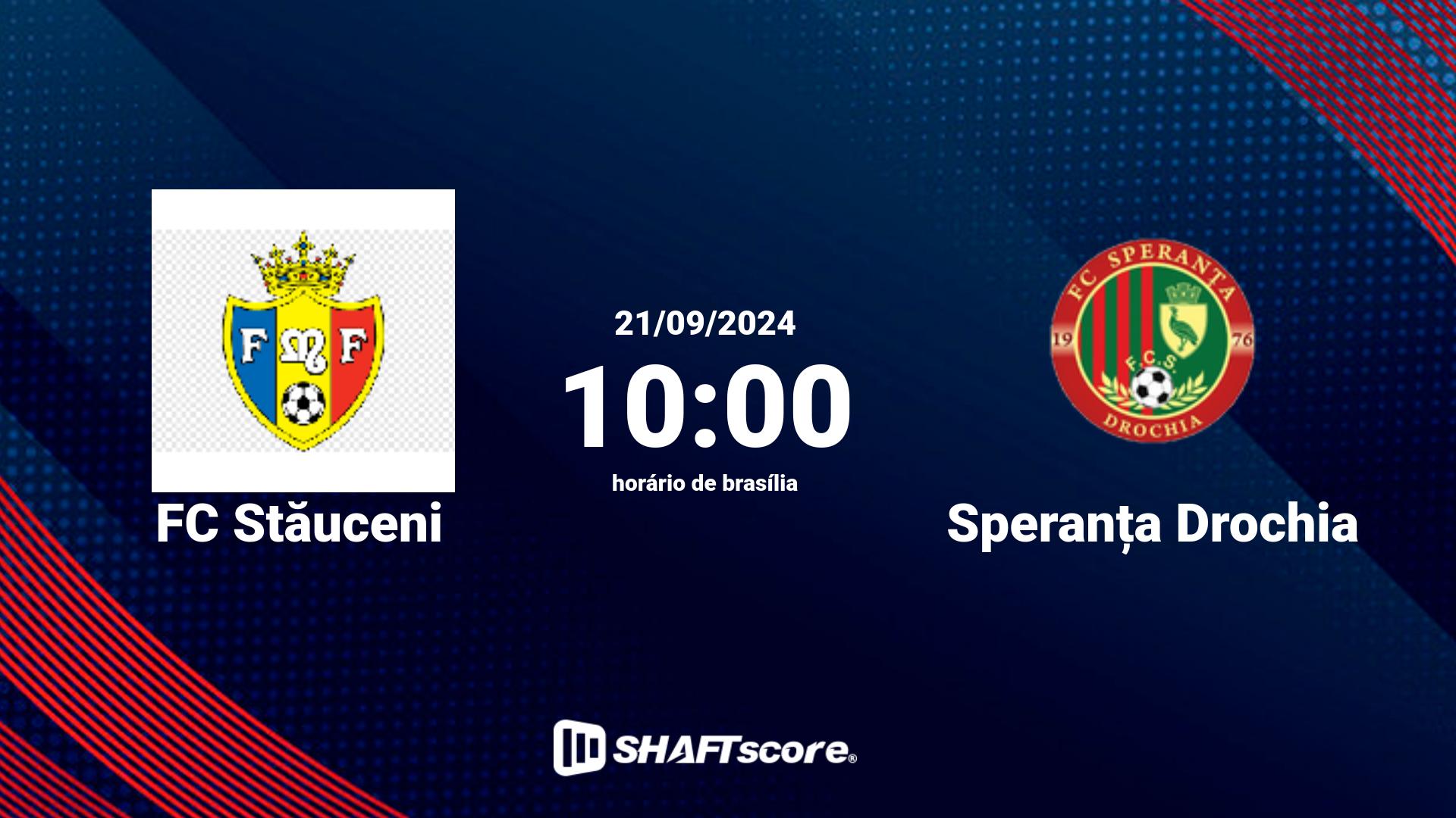 Estatísticas do jogo FC Stăuceni vs Speranța Drochia 21.09 10:00