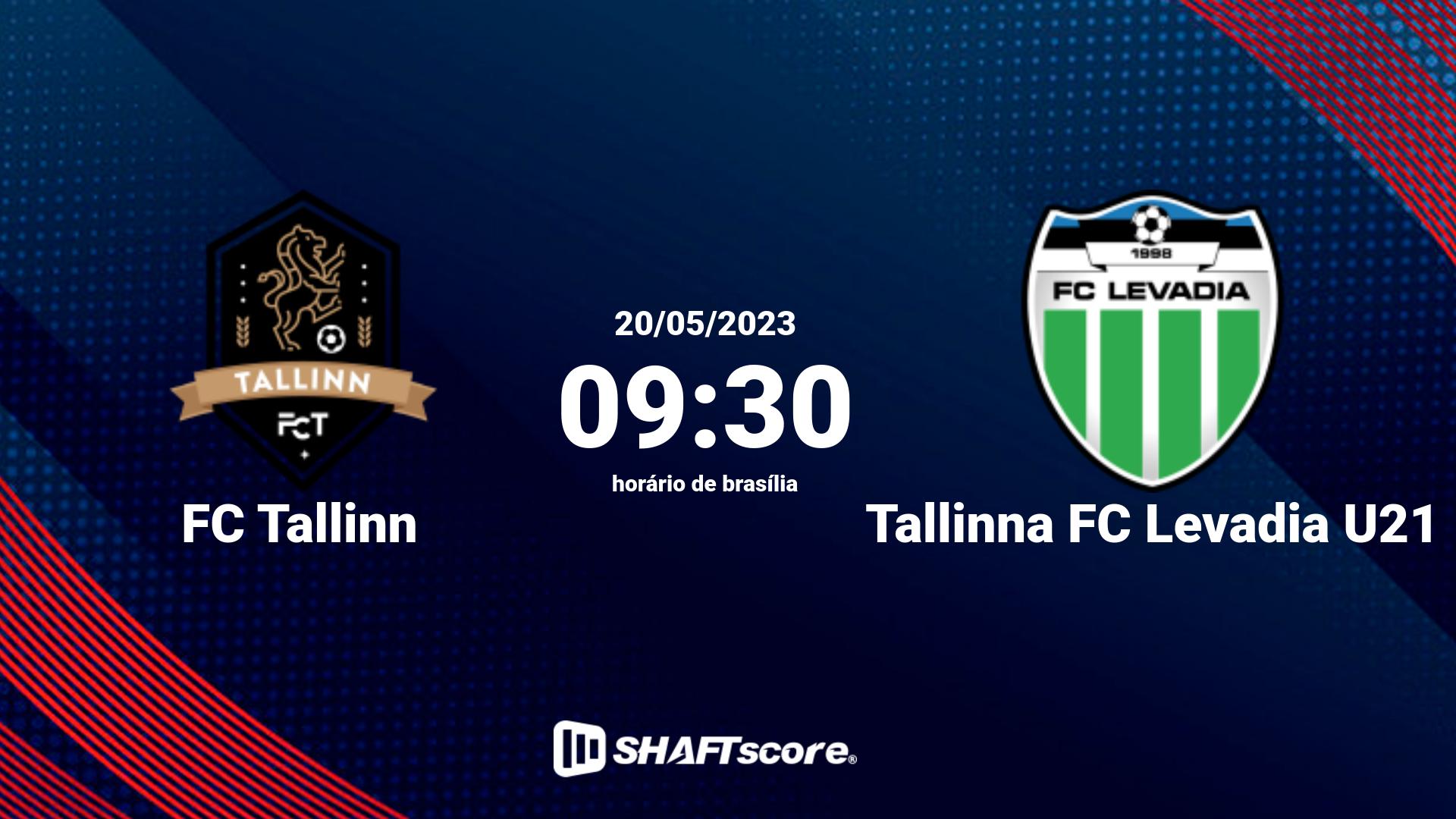 Estatísticas do jogo FC Tallinn vs Tallinna FC Levadia U21 20.05 09:30