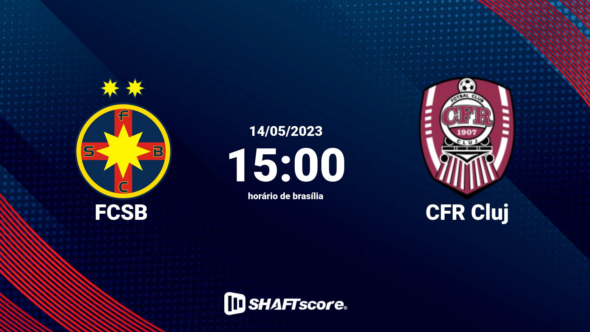 Estatísticas do jogo FCSB vs CFR Cluj 14.05 15:00