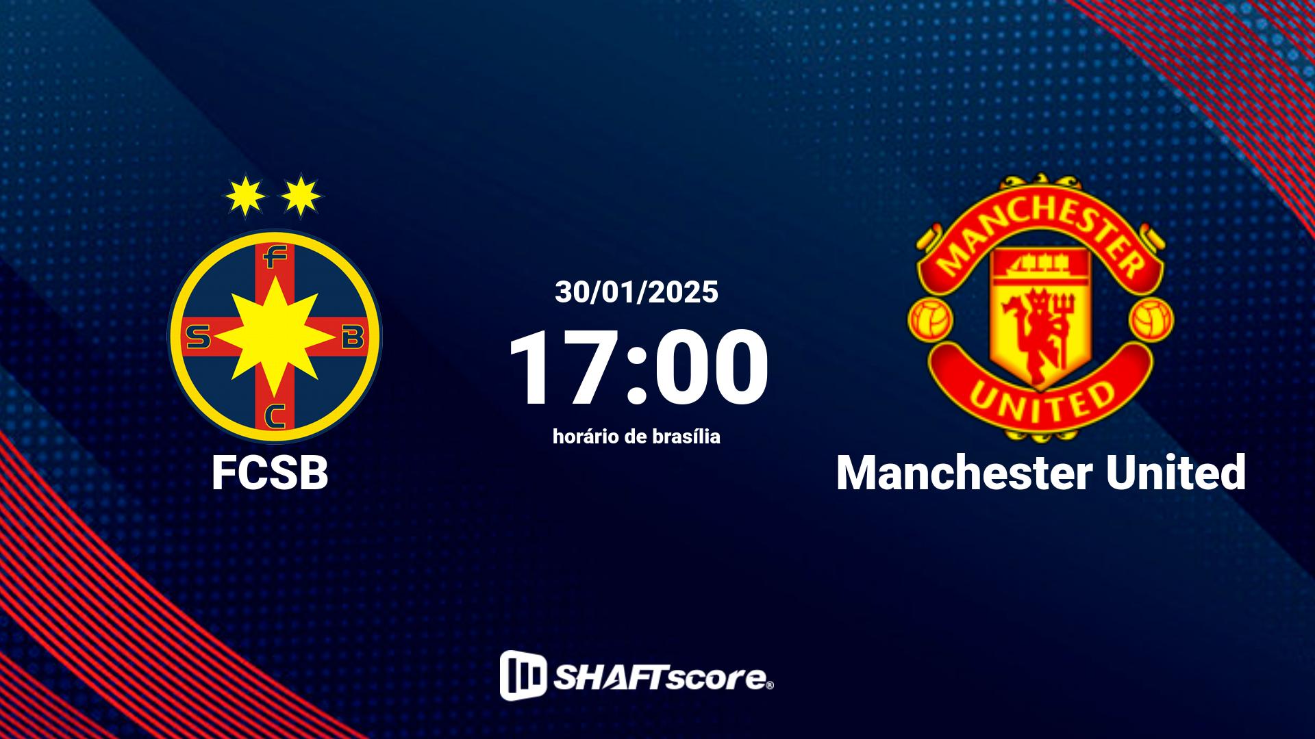 Estatísticas do jogo FCSB vs Manchester United 30.01 17:00