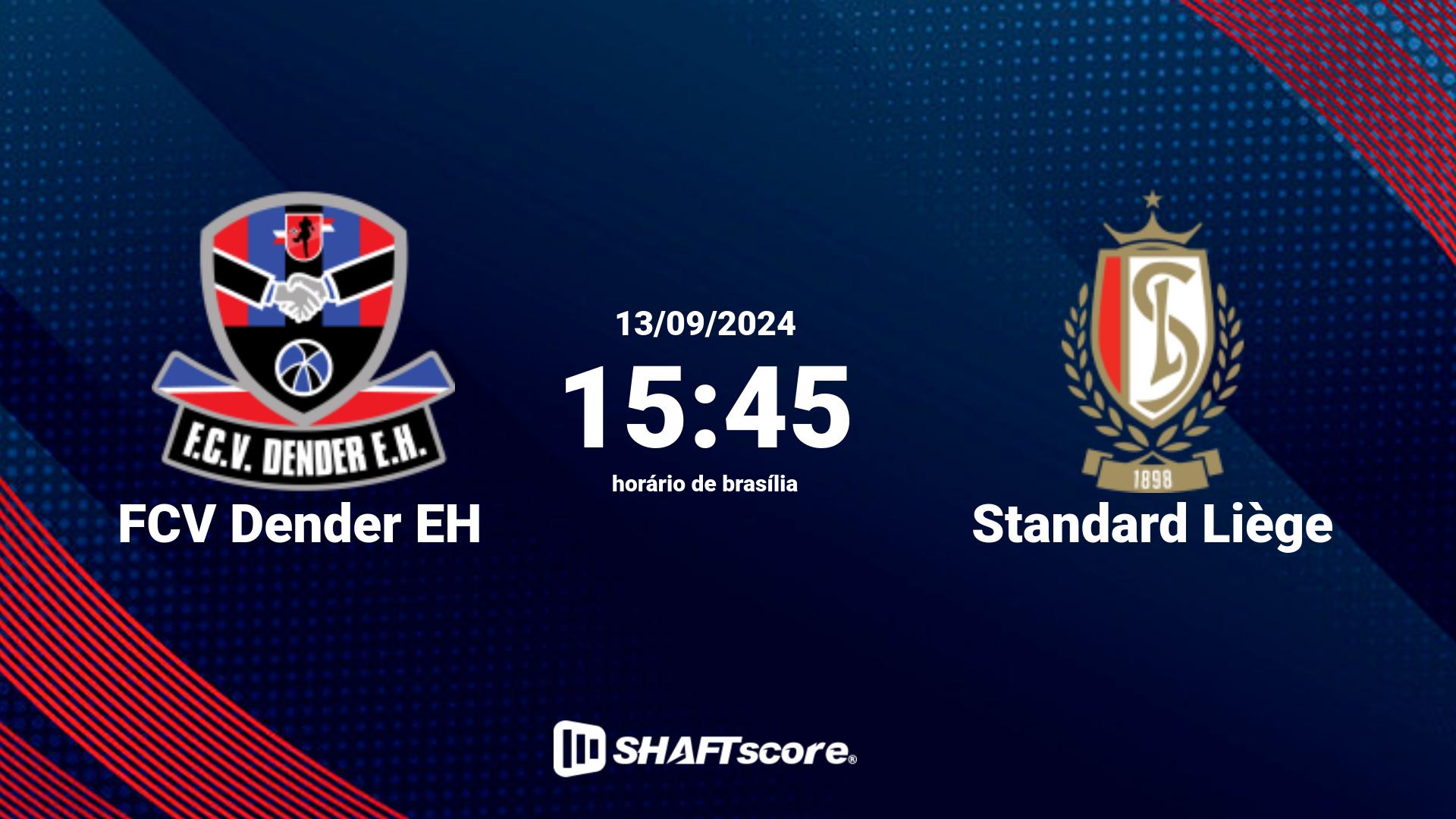 Estatísticas do jogo FCV Dender EH vs Standard Liège 13.09 15:45