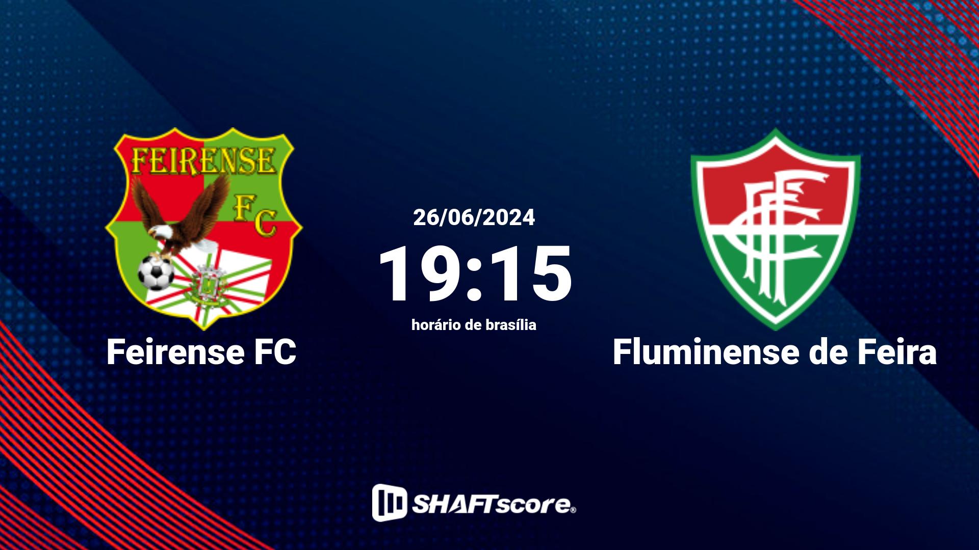 Estatísticas do jogo Feirense FC vs Fluminense de Feira 26.06 19:15
