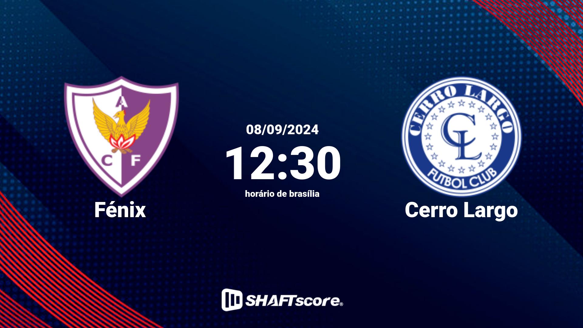 Estatísticas do jogo Fénix vs Cerro Largo 08.09 12:30