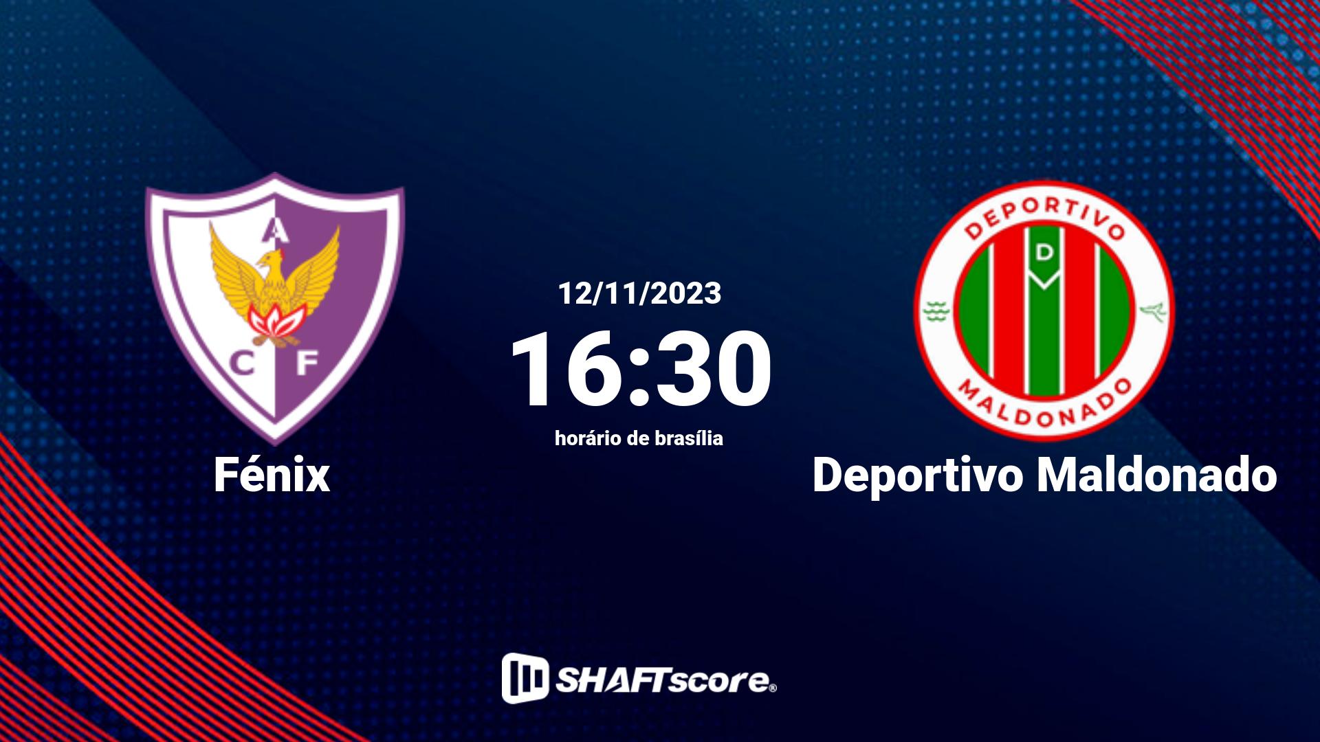 Estatísticas do jogo Fénix vs Deportivo Maldonado 12.11 16:30