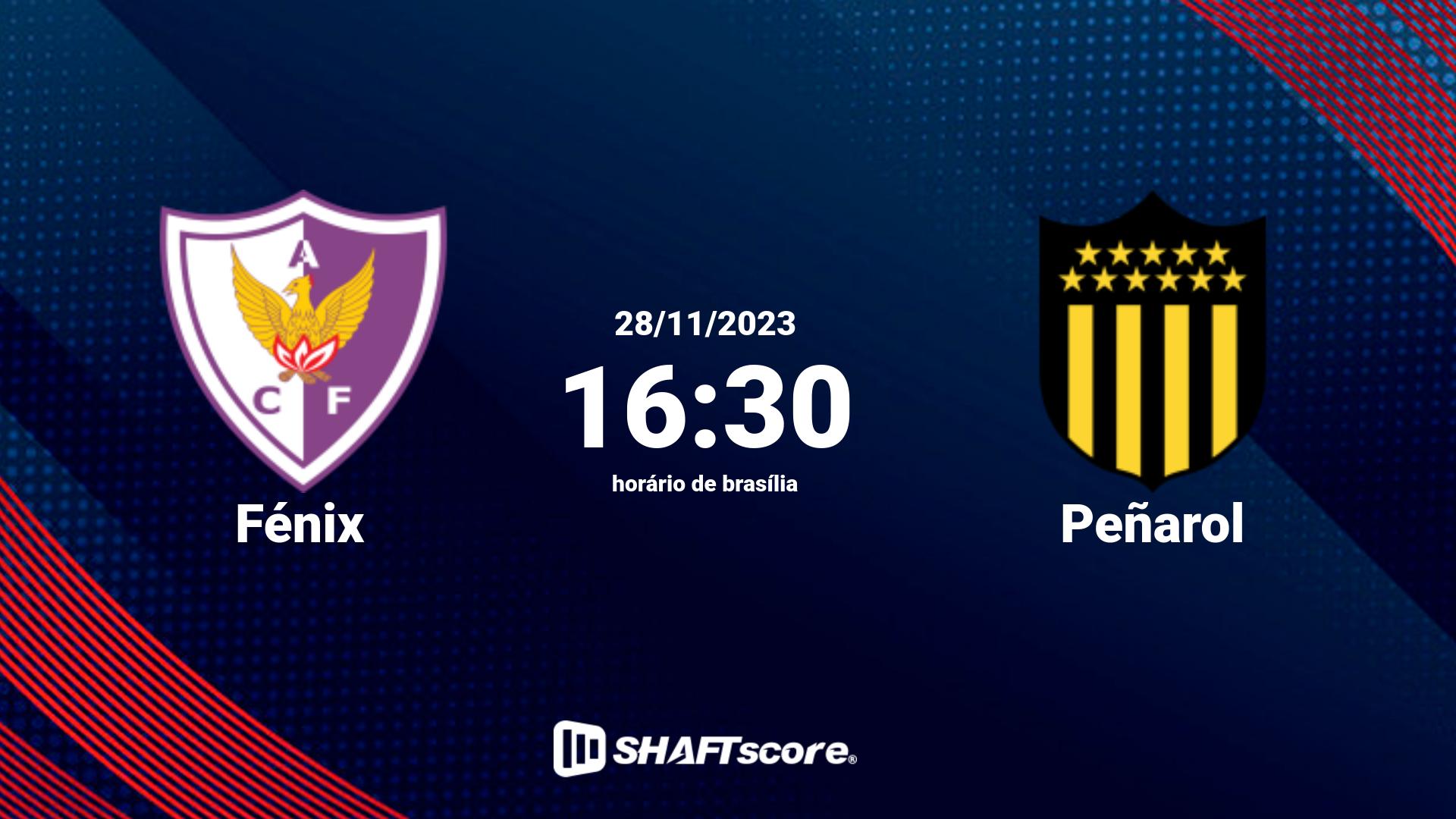 Estatísticas do jogo Fénix vs Peñarol 28.11 16:30