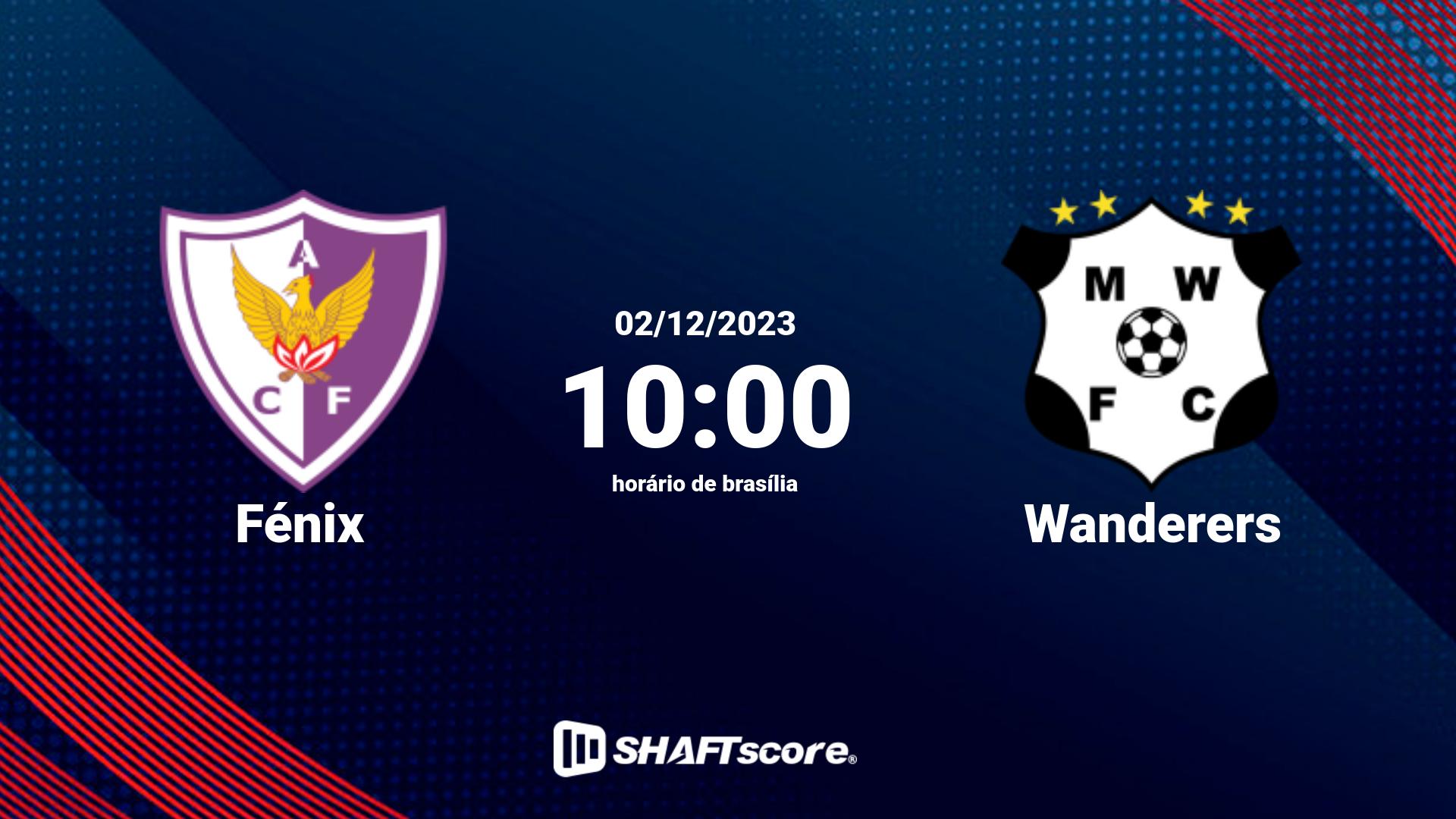 Estatísticas do jogo Fénix vs Wanderers 02.12 10:00