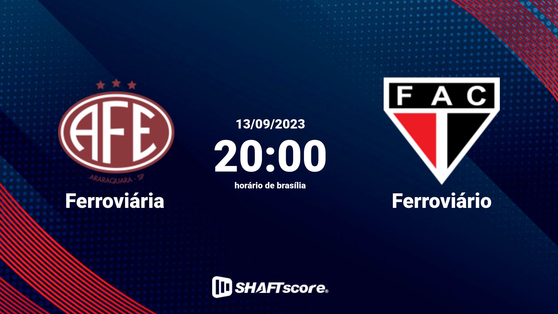 Estatísticas do jogo Ferroviária vs Ferroviário 13.09 20:00