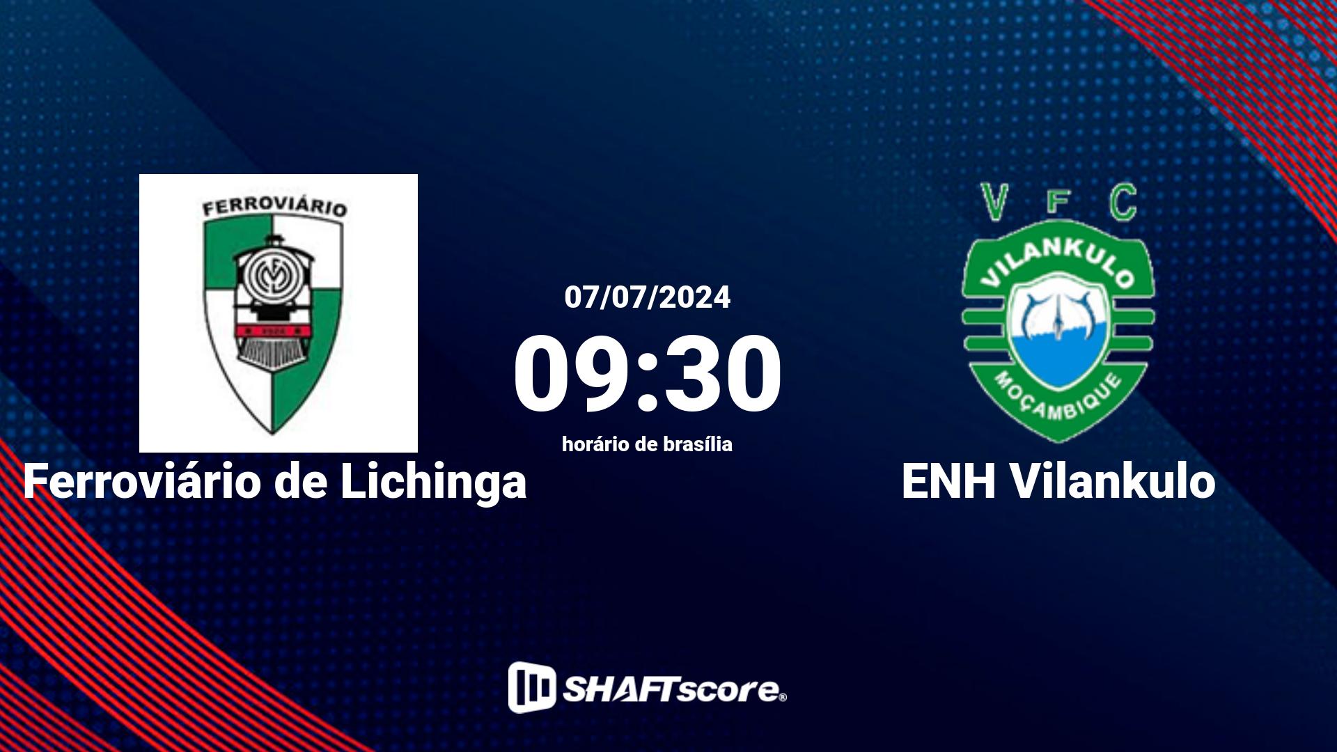 Estatísticas do jogo Ferroviário de Lichinga vs ENH Vilankulo 07.07 09:30