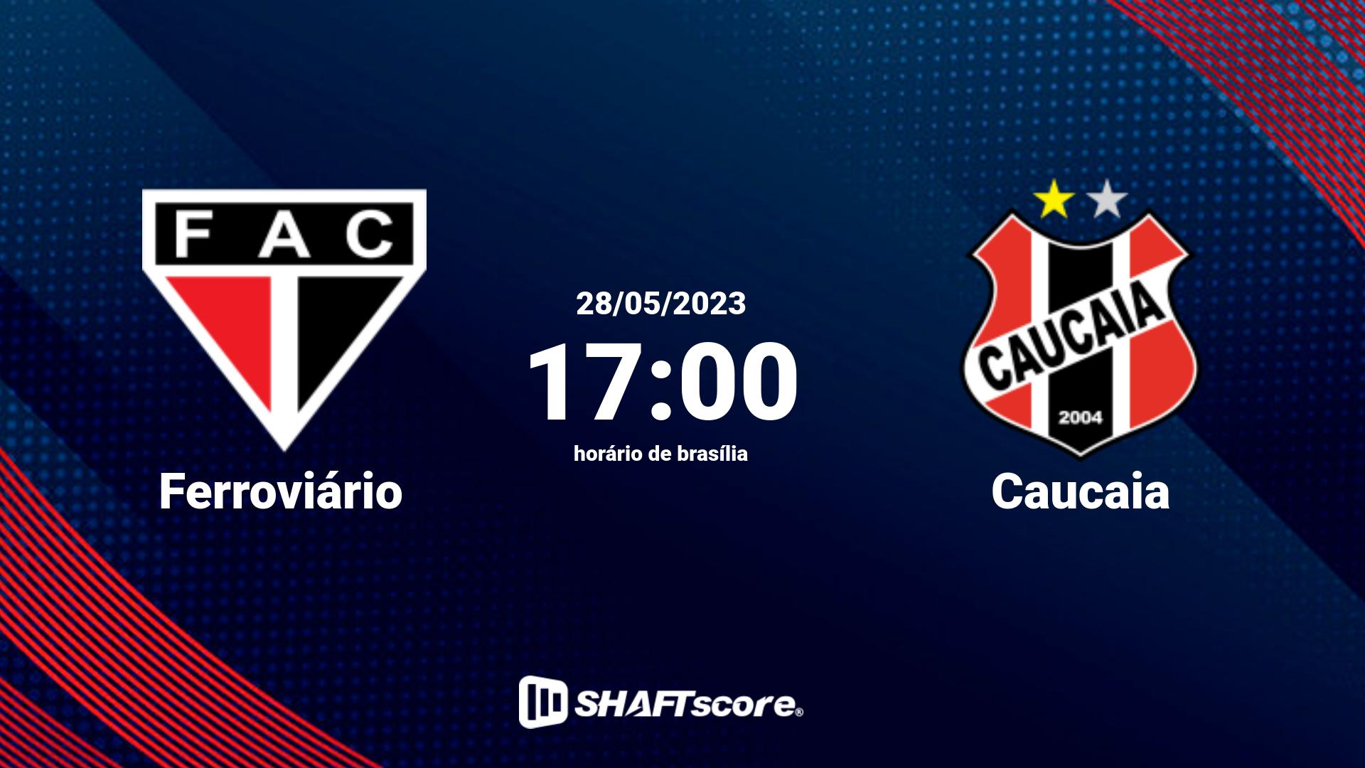 Estatísticas do jogo Ferroviário vs Caucaia 28.05 17:00